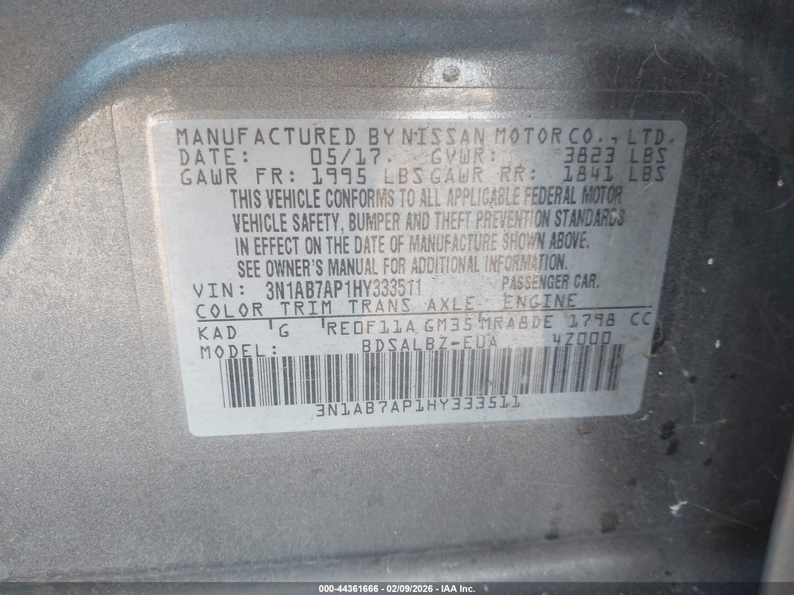 NISSAN SENTRA image 9