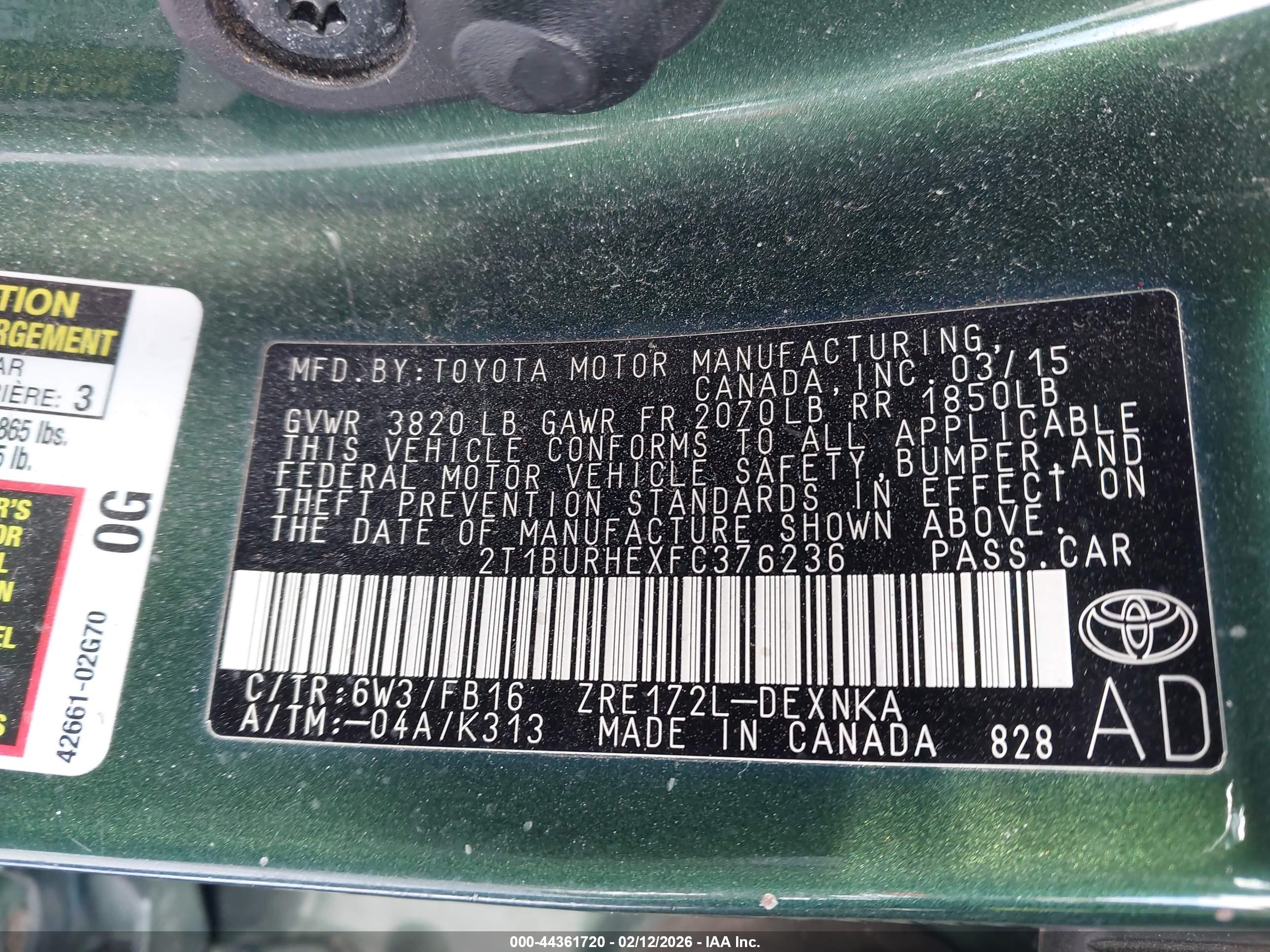TOYOTA COROLLA image 9