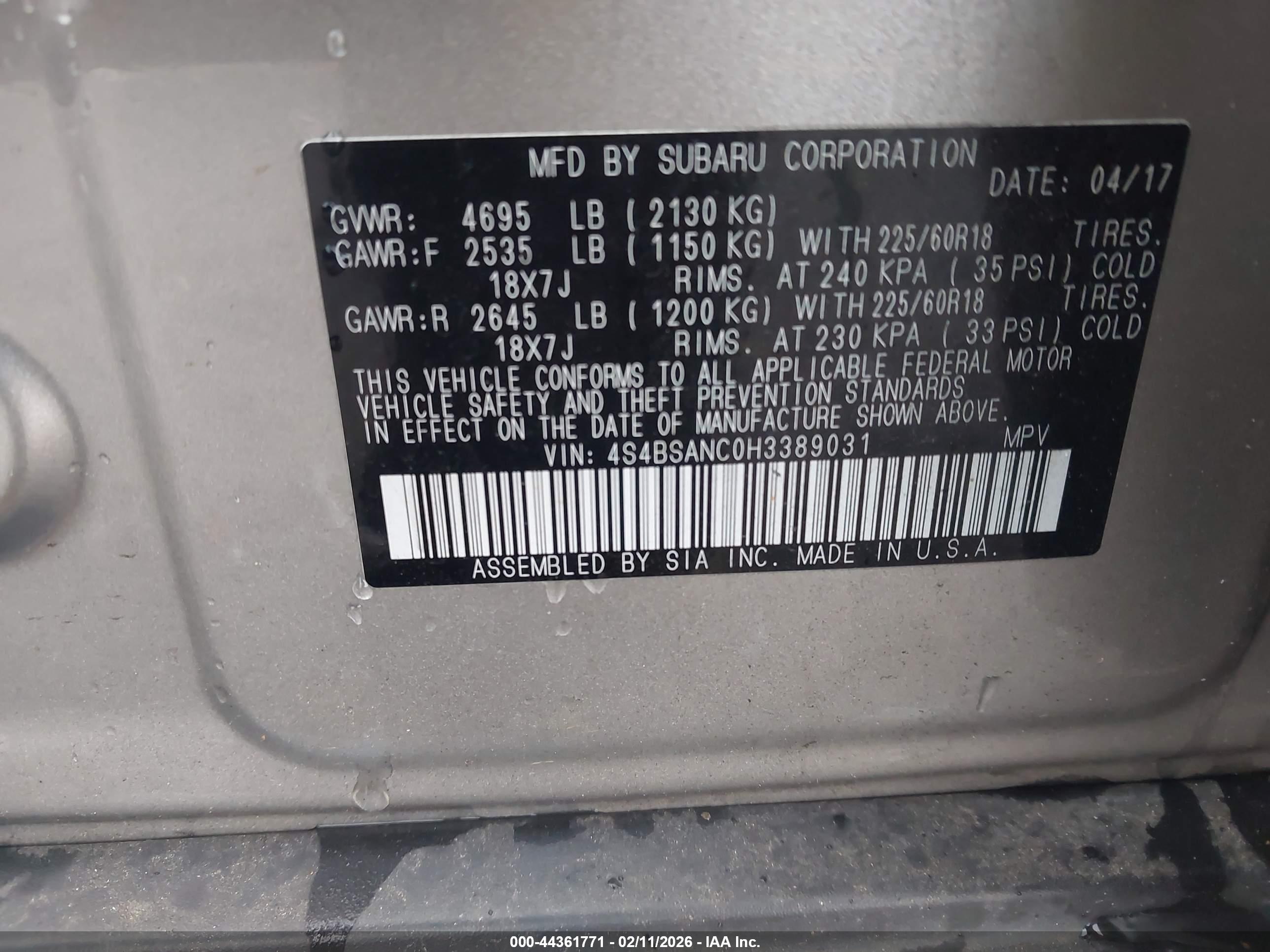 SUBARU OUTBACK image 9