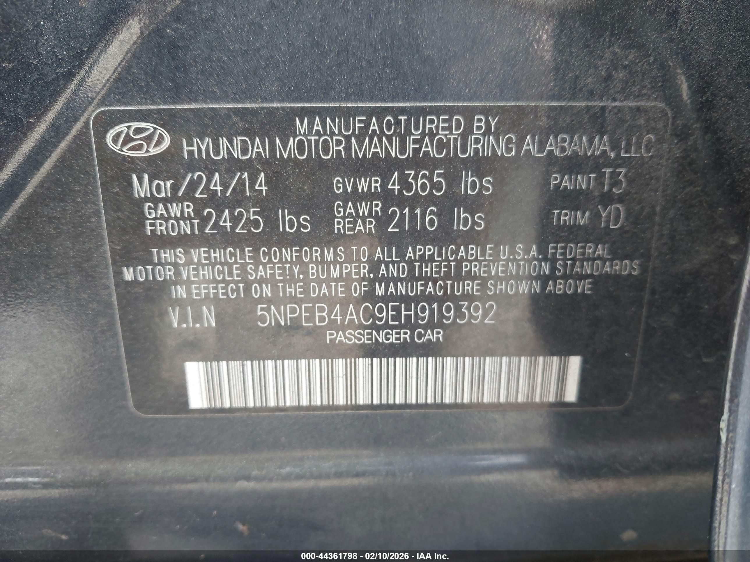HYUNDAI SONATA image 9