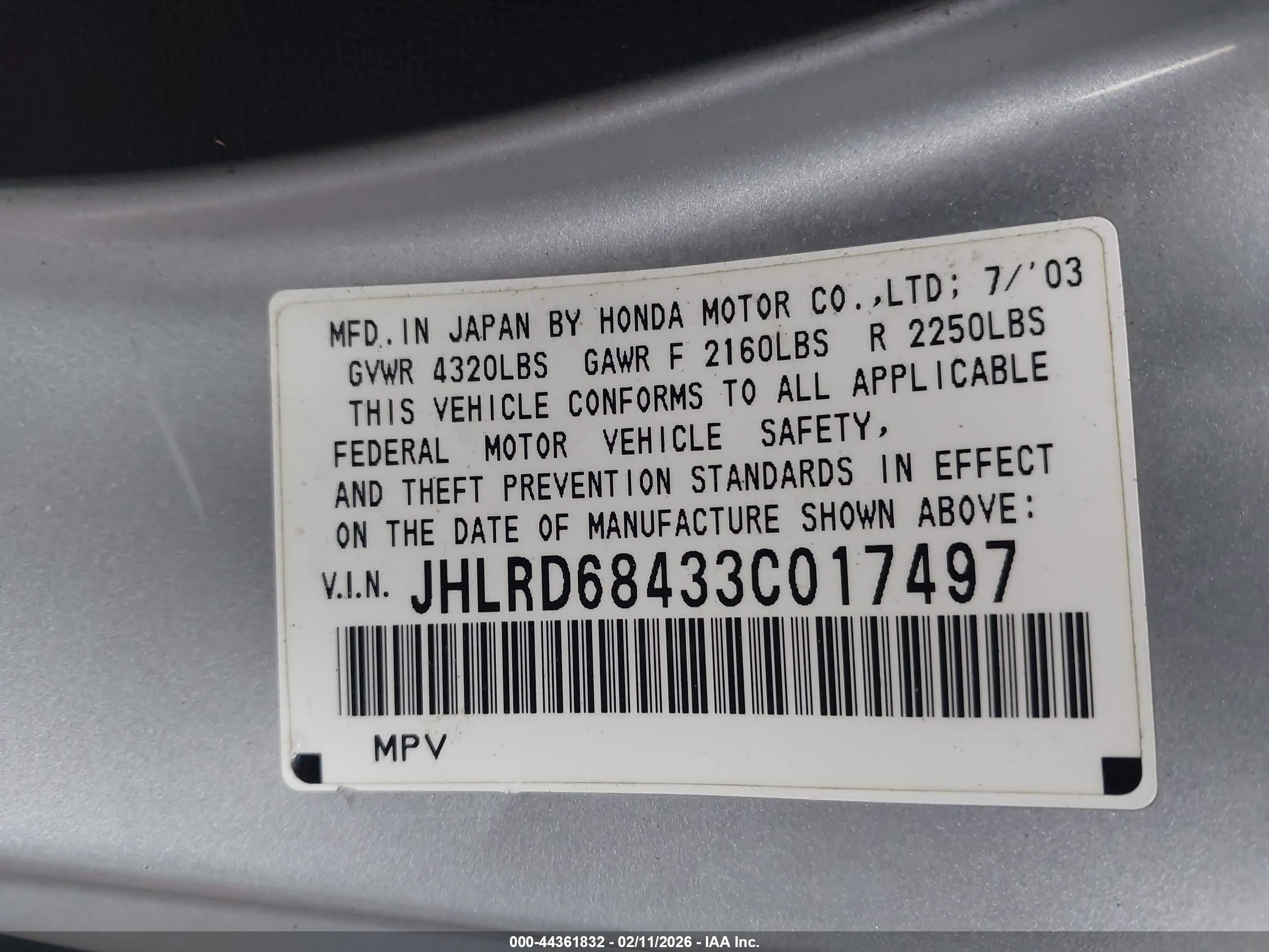 HONDA CR-V image 9