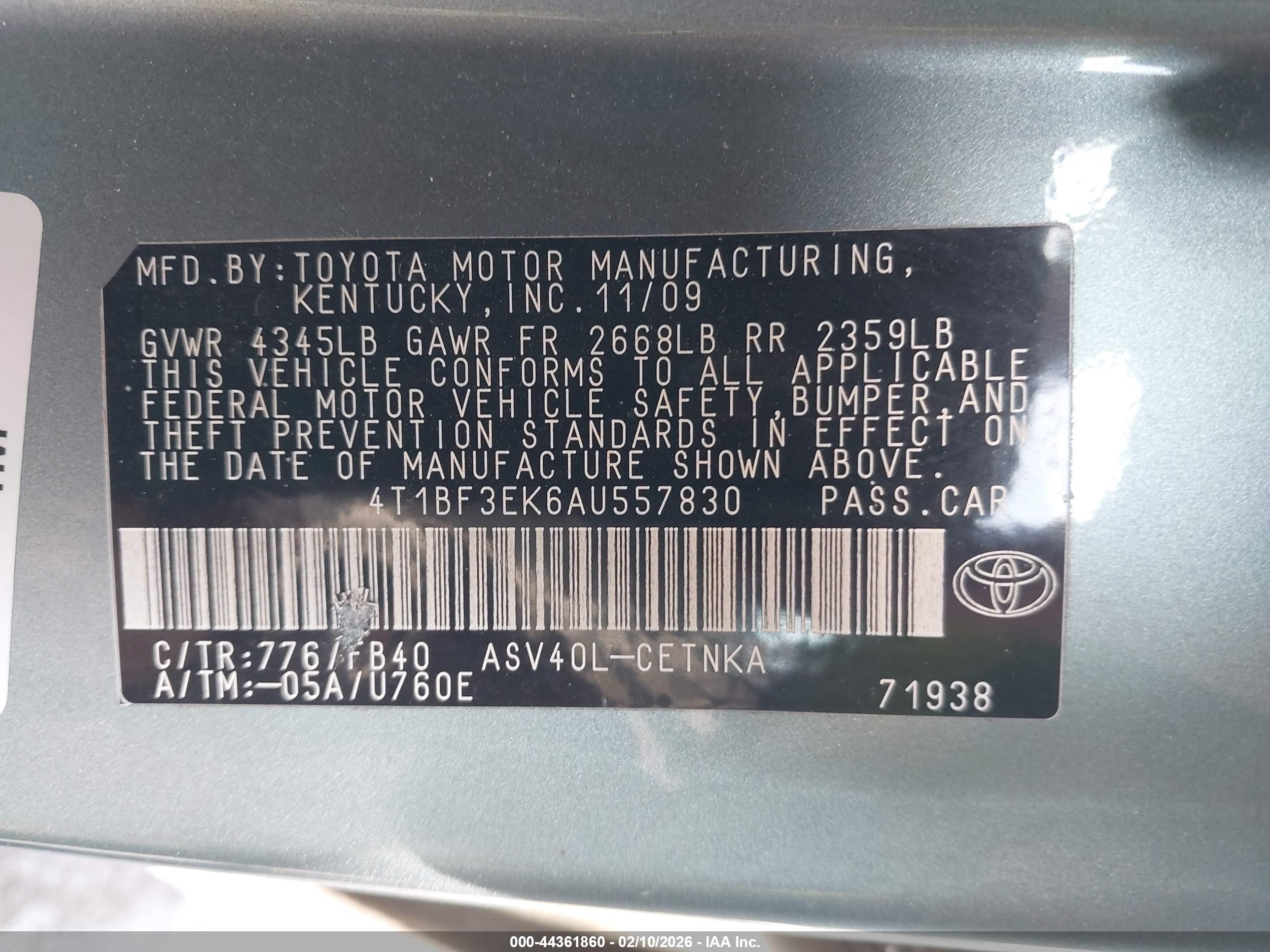 TOYOTA CAMRY image 9