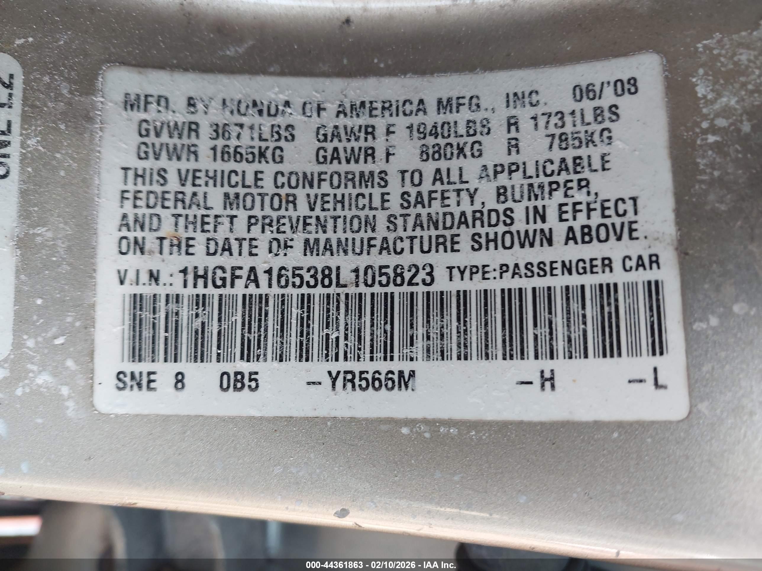 HONDA CIVIC image 9