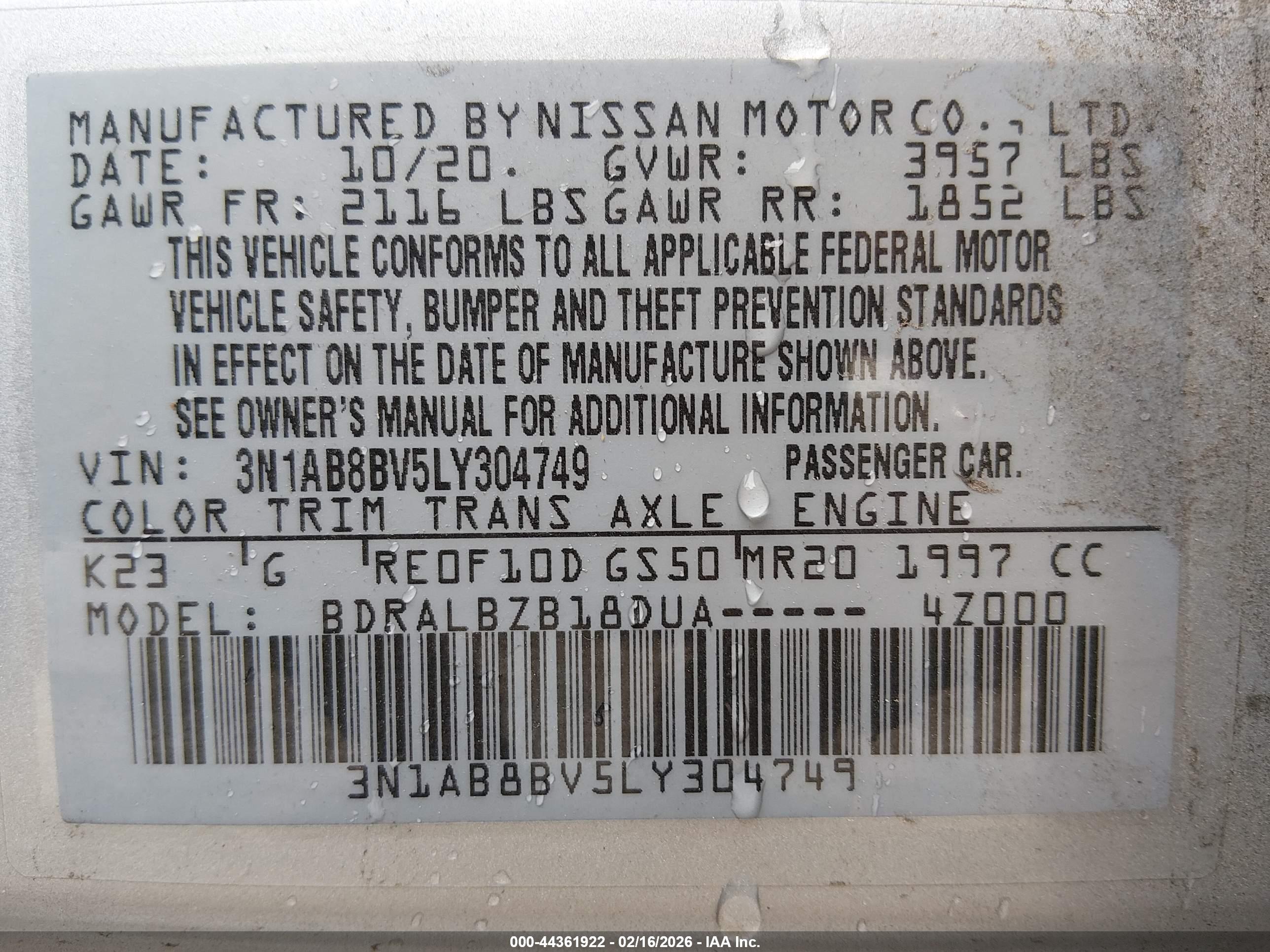 NISSAN SENTRA image 9