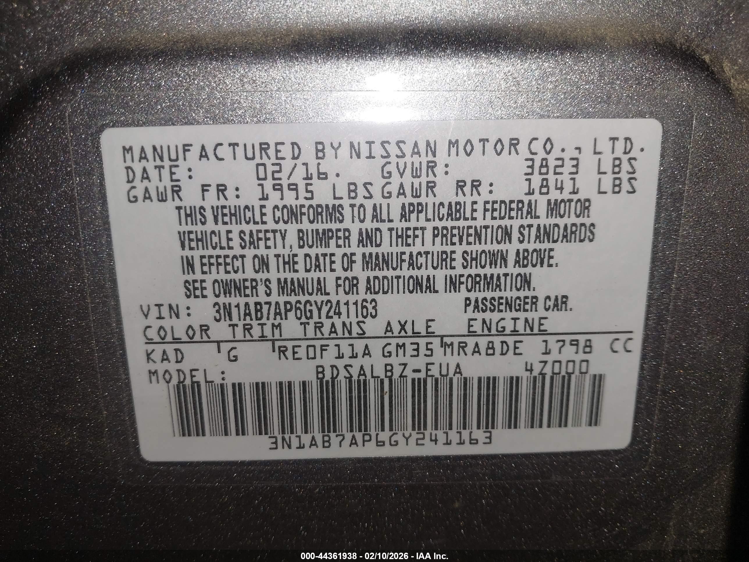 NISSAN SENTRA image 9