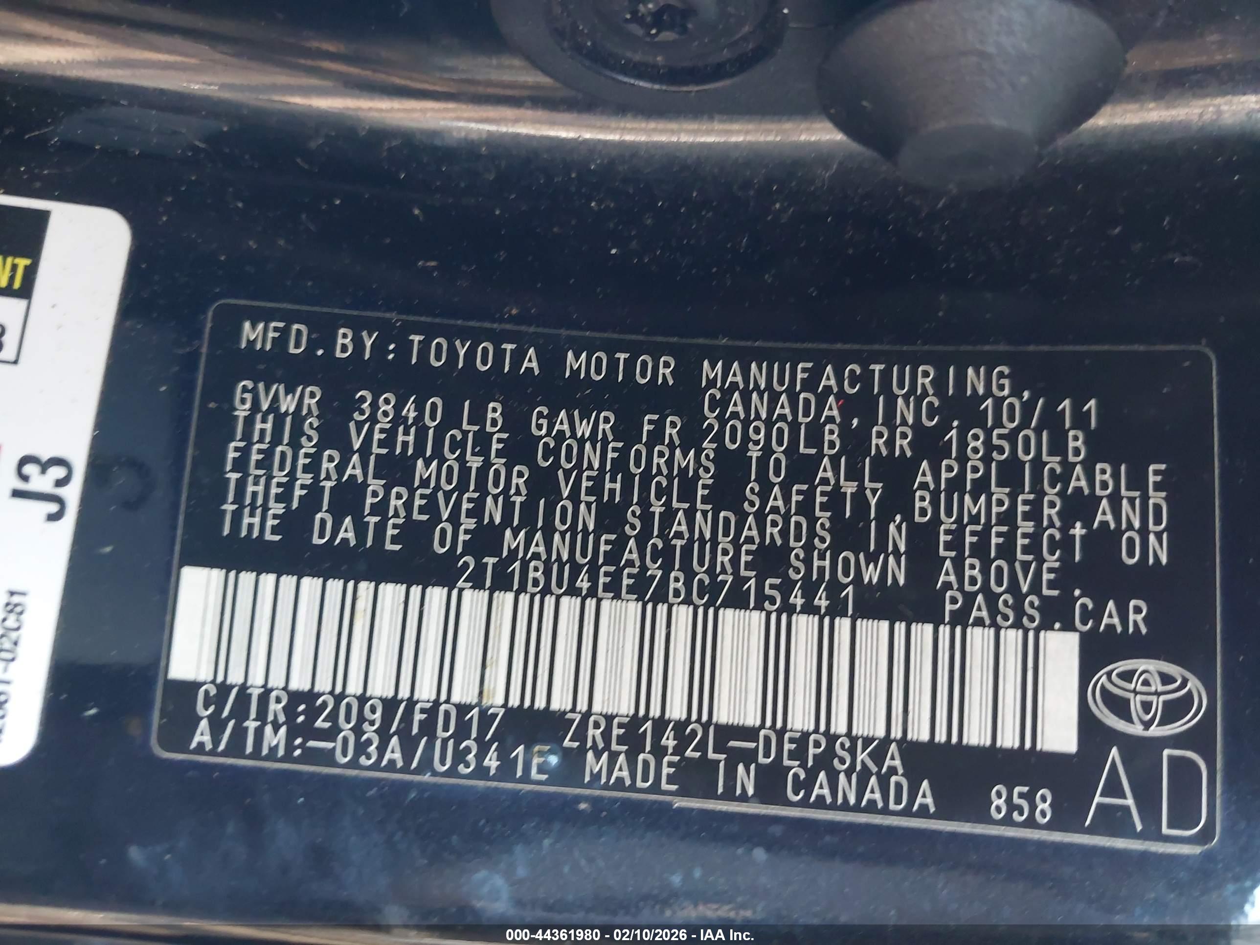 TOYOTA COROLLA image 9