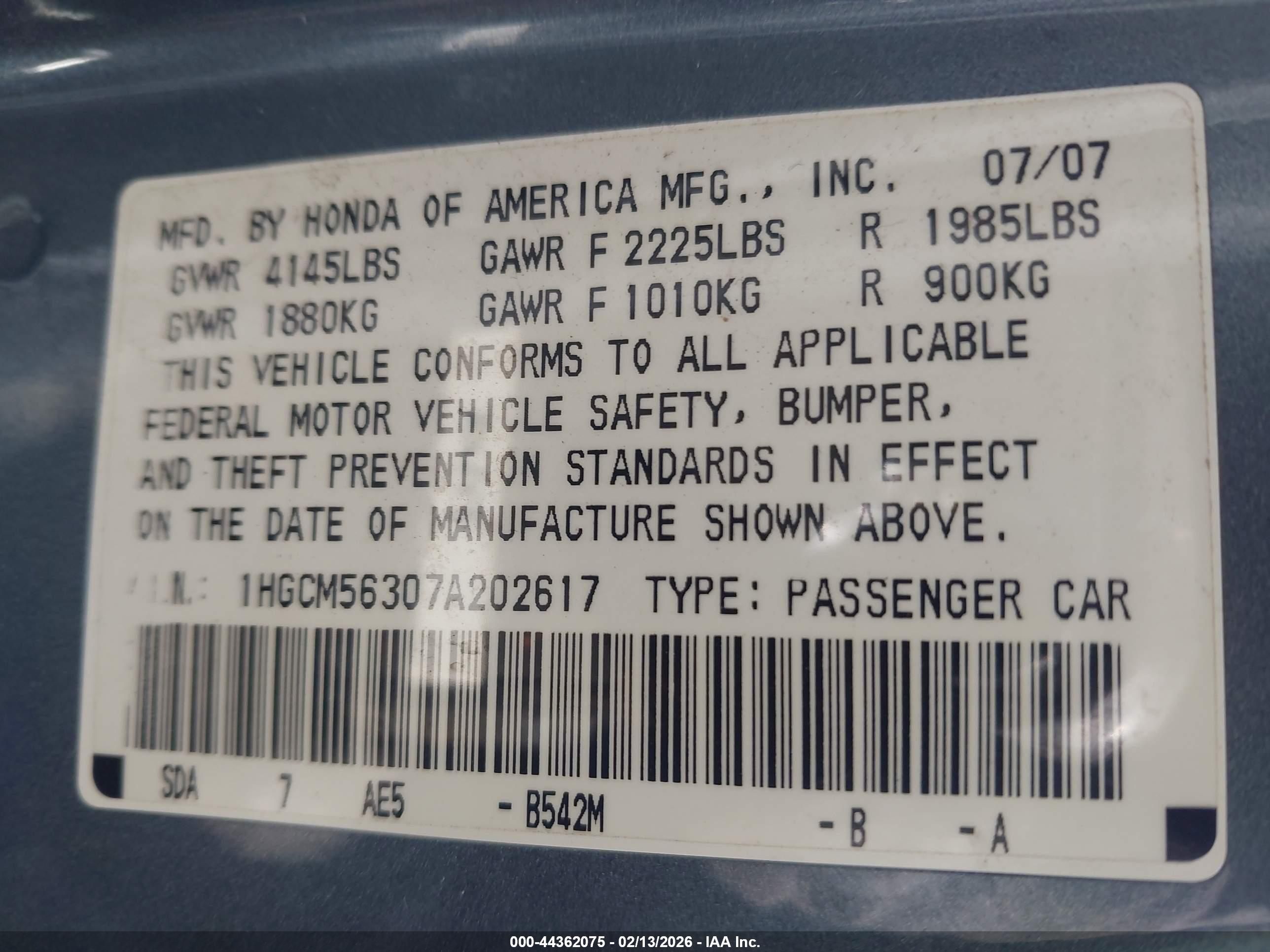 HONDA ACCORD image 9