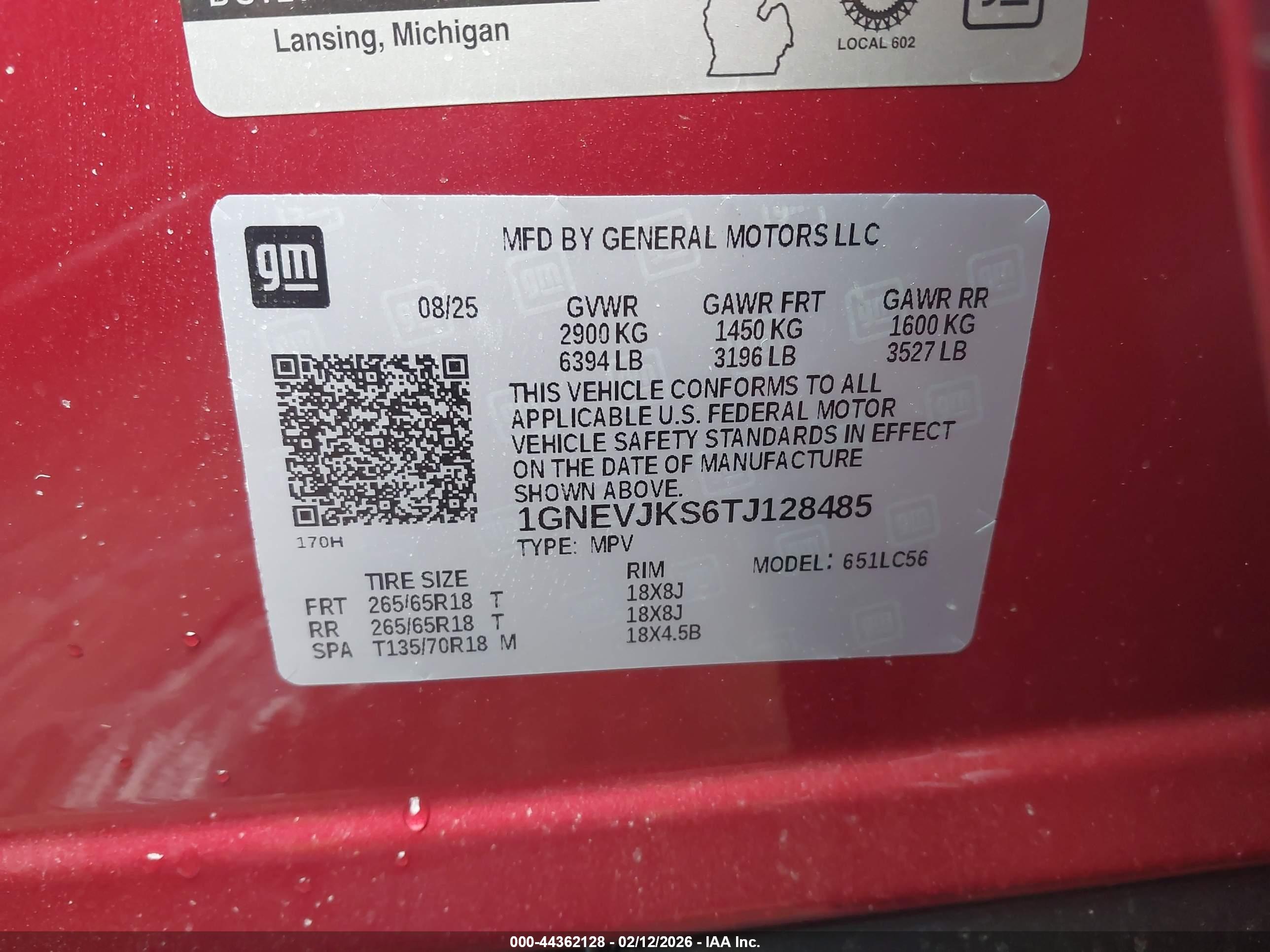 CHEVROLET TRAVERSE image 9