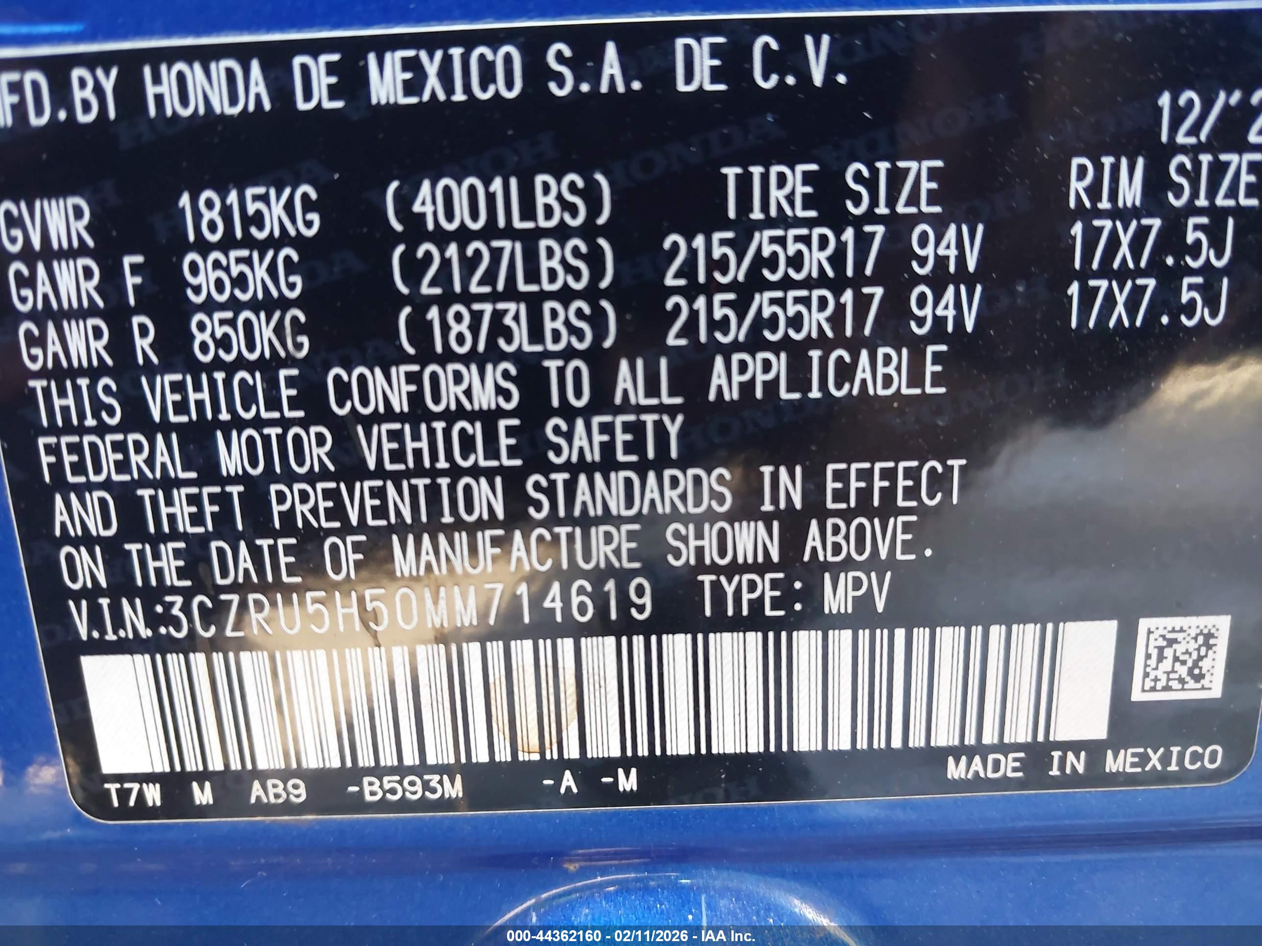 HONDA HR-V image 9