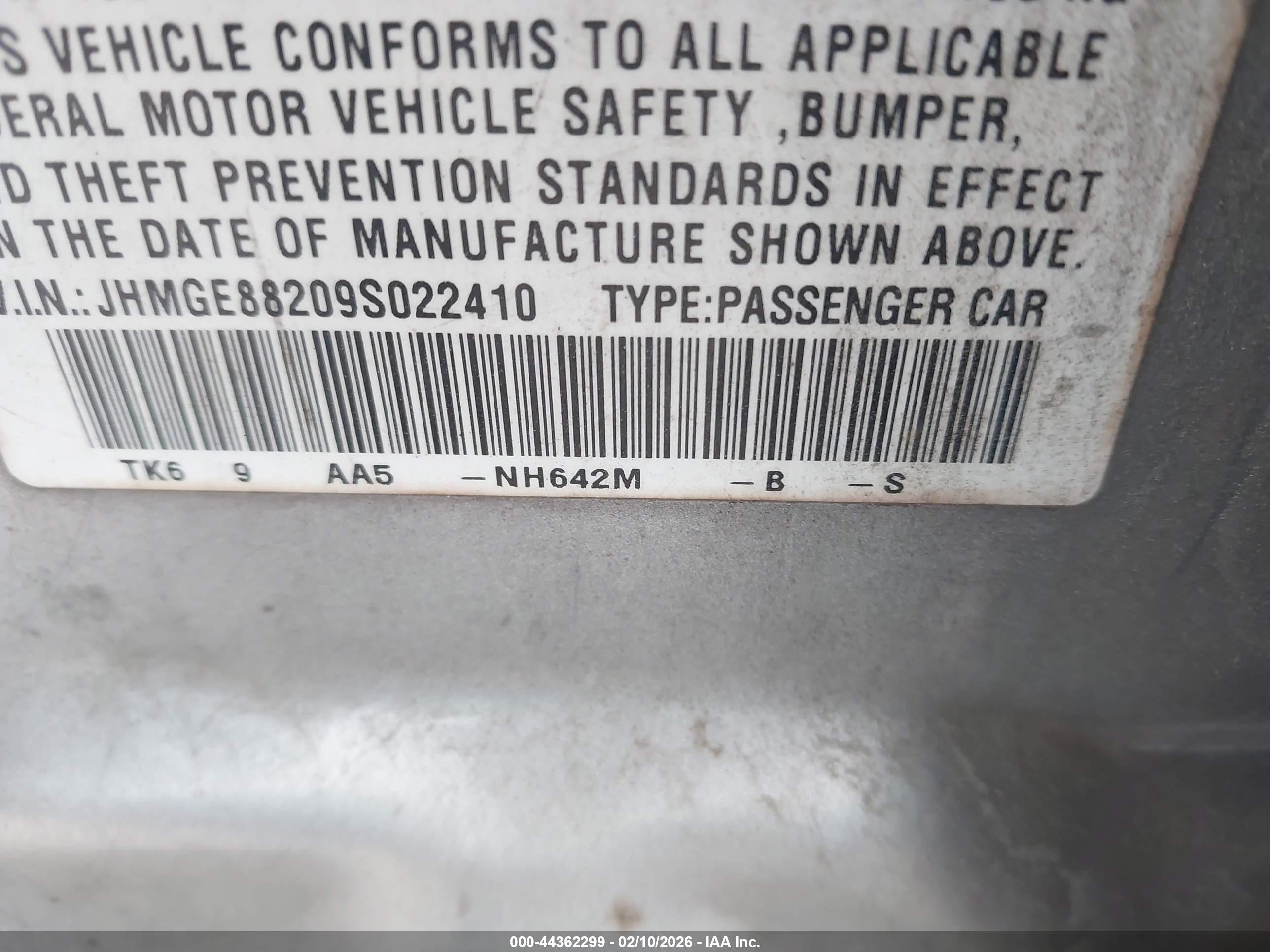 HONDA FIT image 9