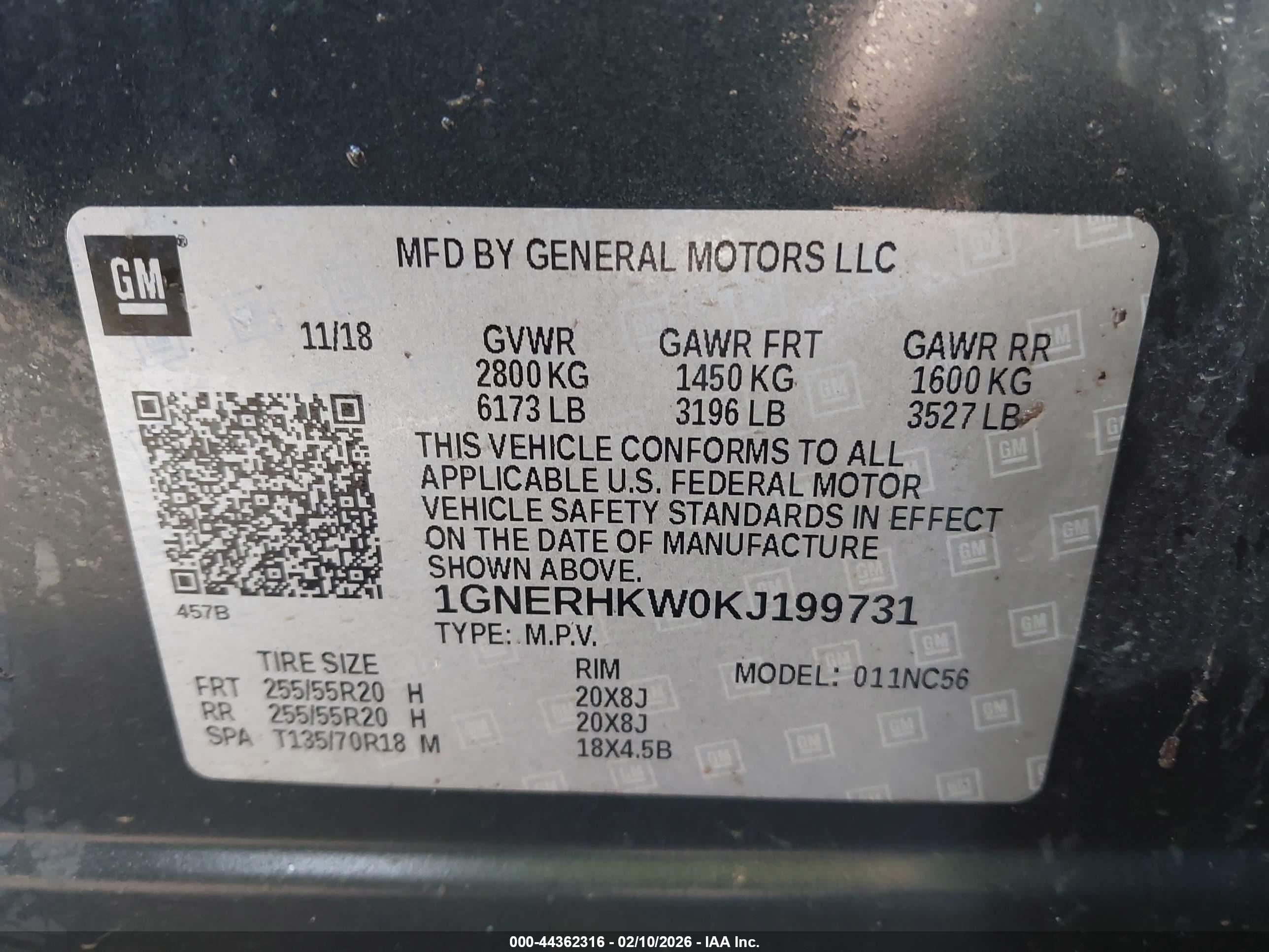 CHEVROLET TRAVERSE image 9