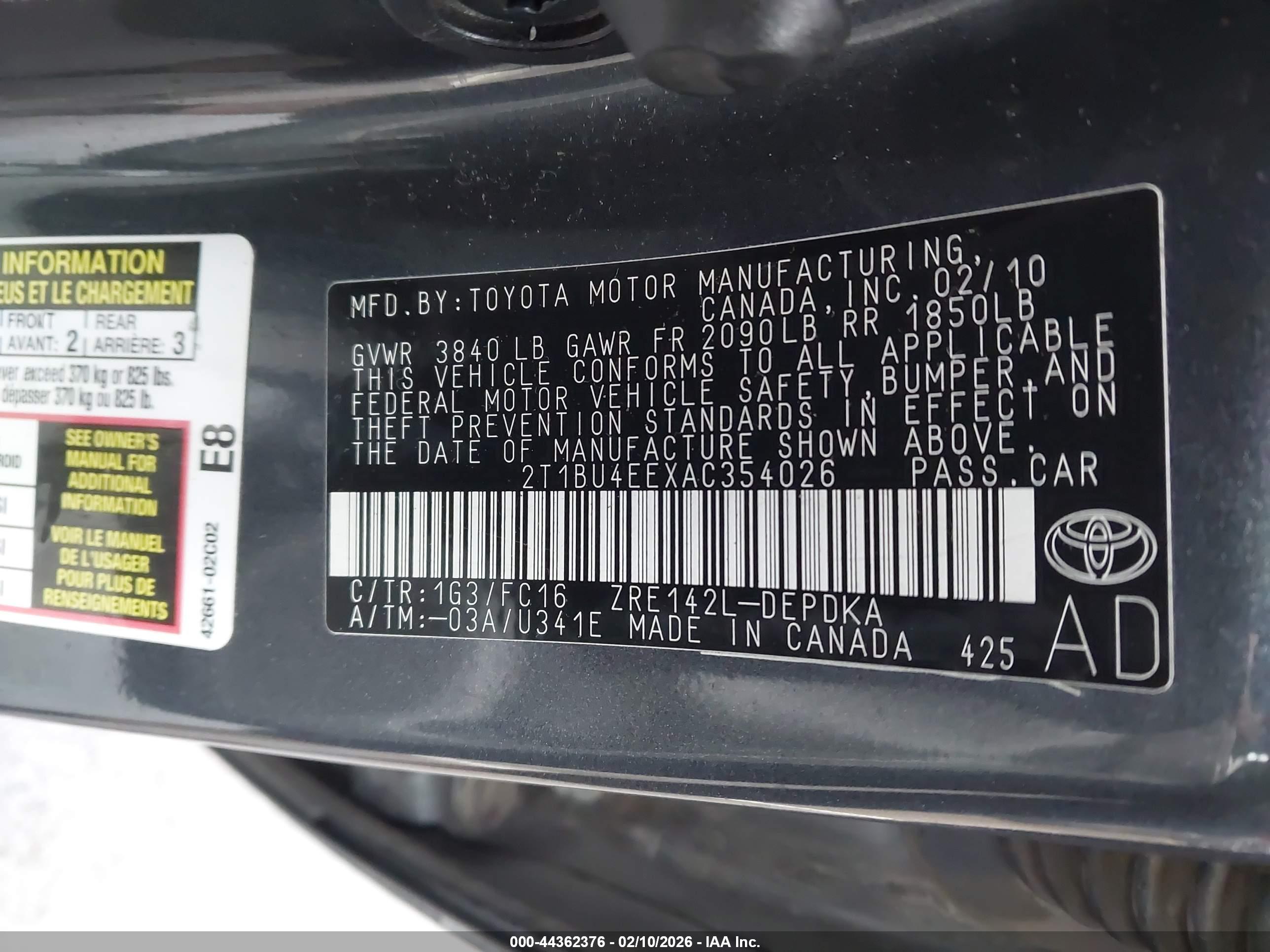 TOYOTA COROLLA image 9