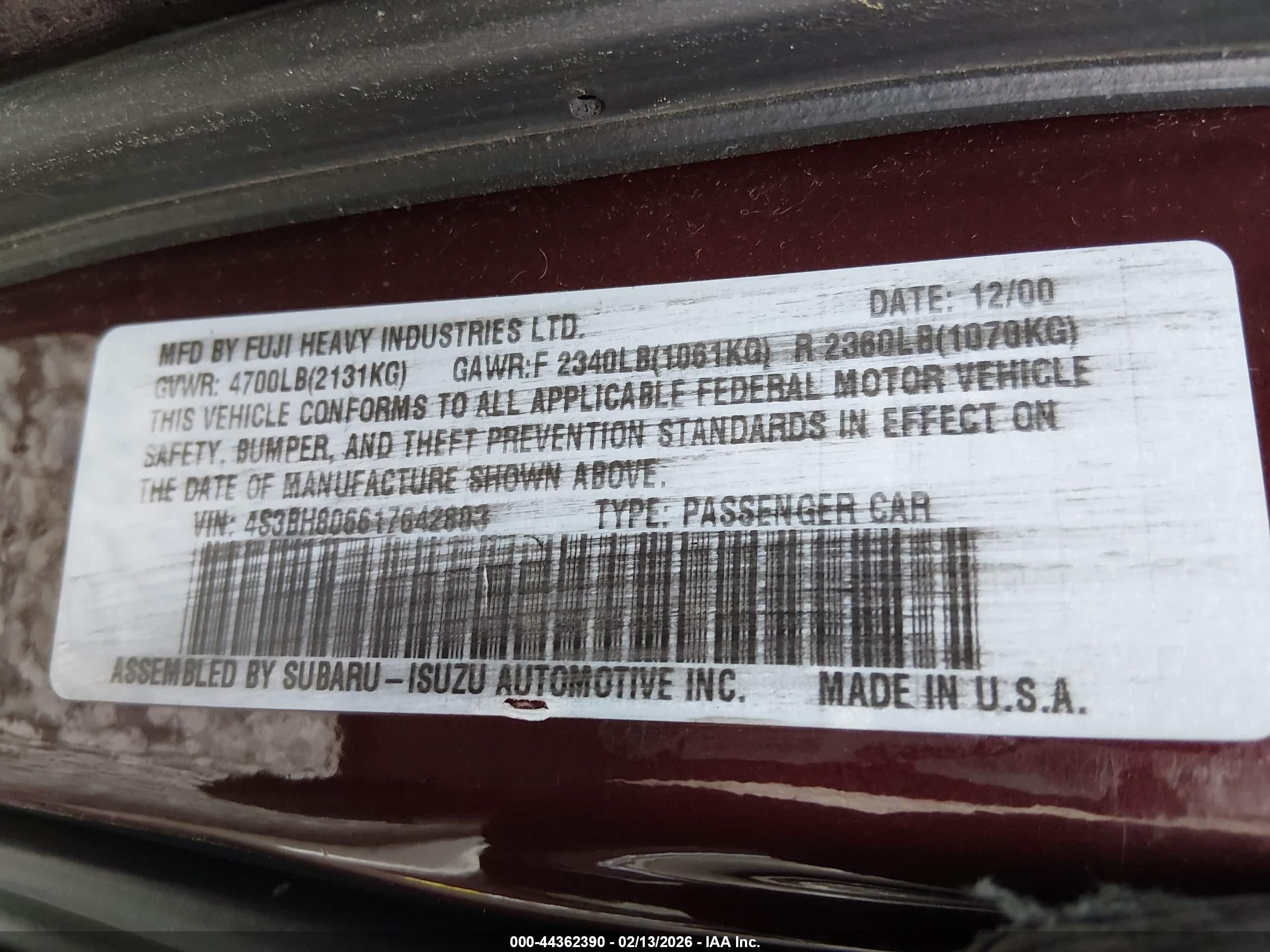 SUBARU OUTBACK image 9