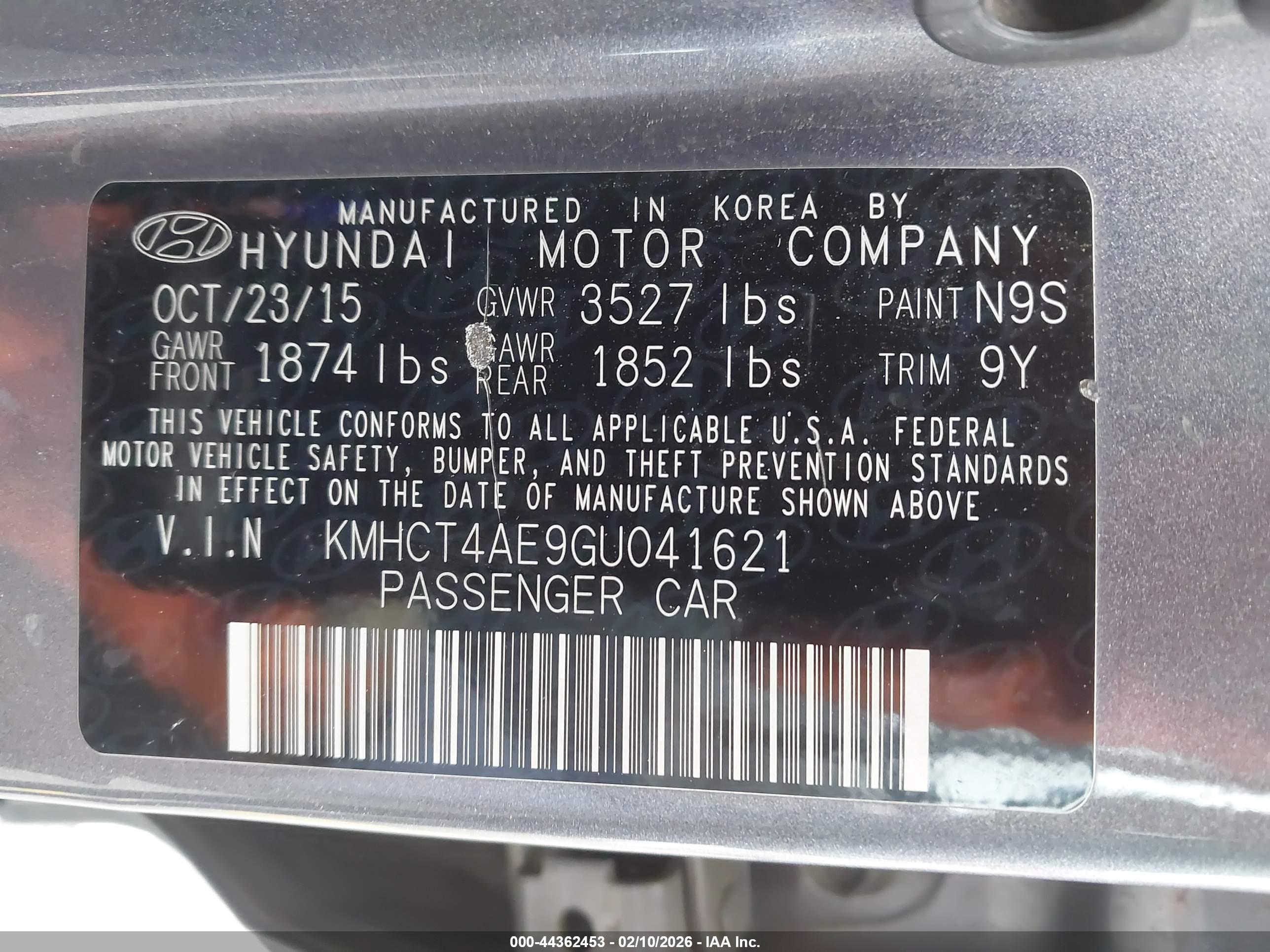 HYUNDAI ACCENT image 9