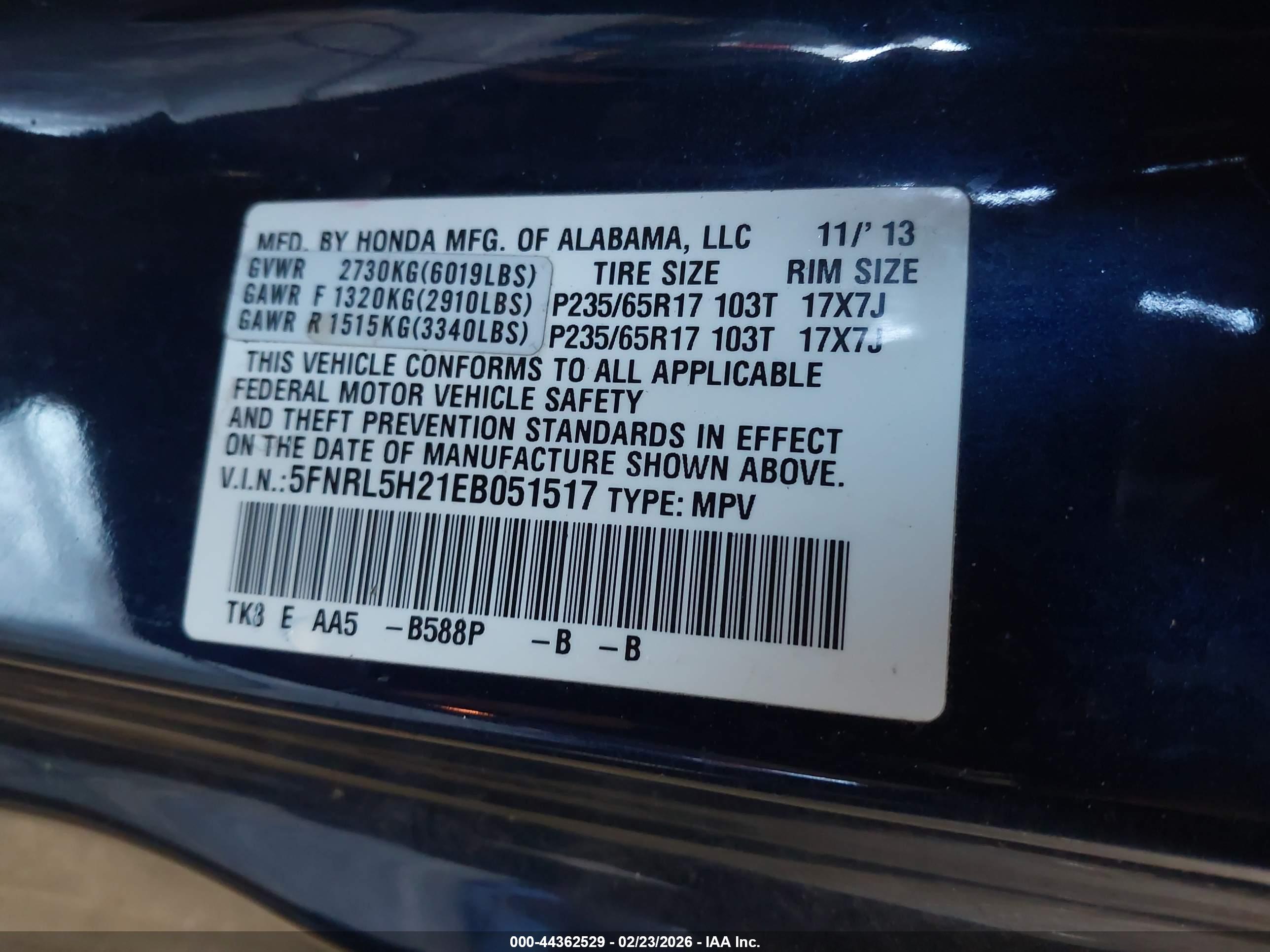 HONDA ODYSSEY image 9