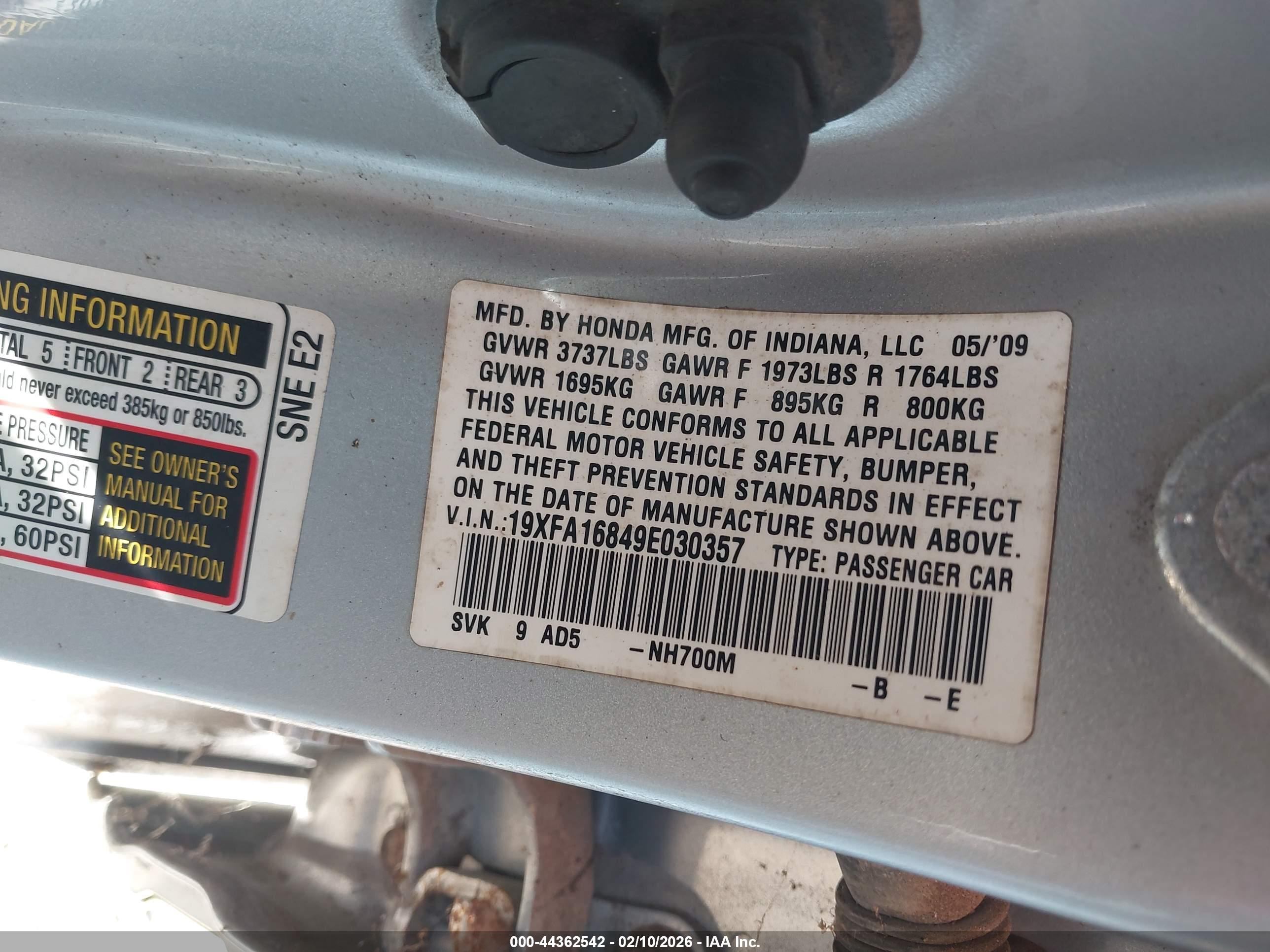 HONDA CIVIC image 9