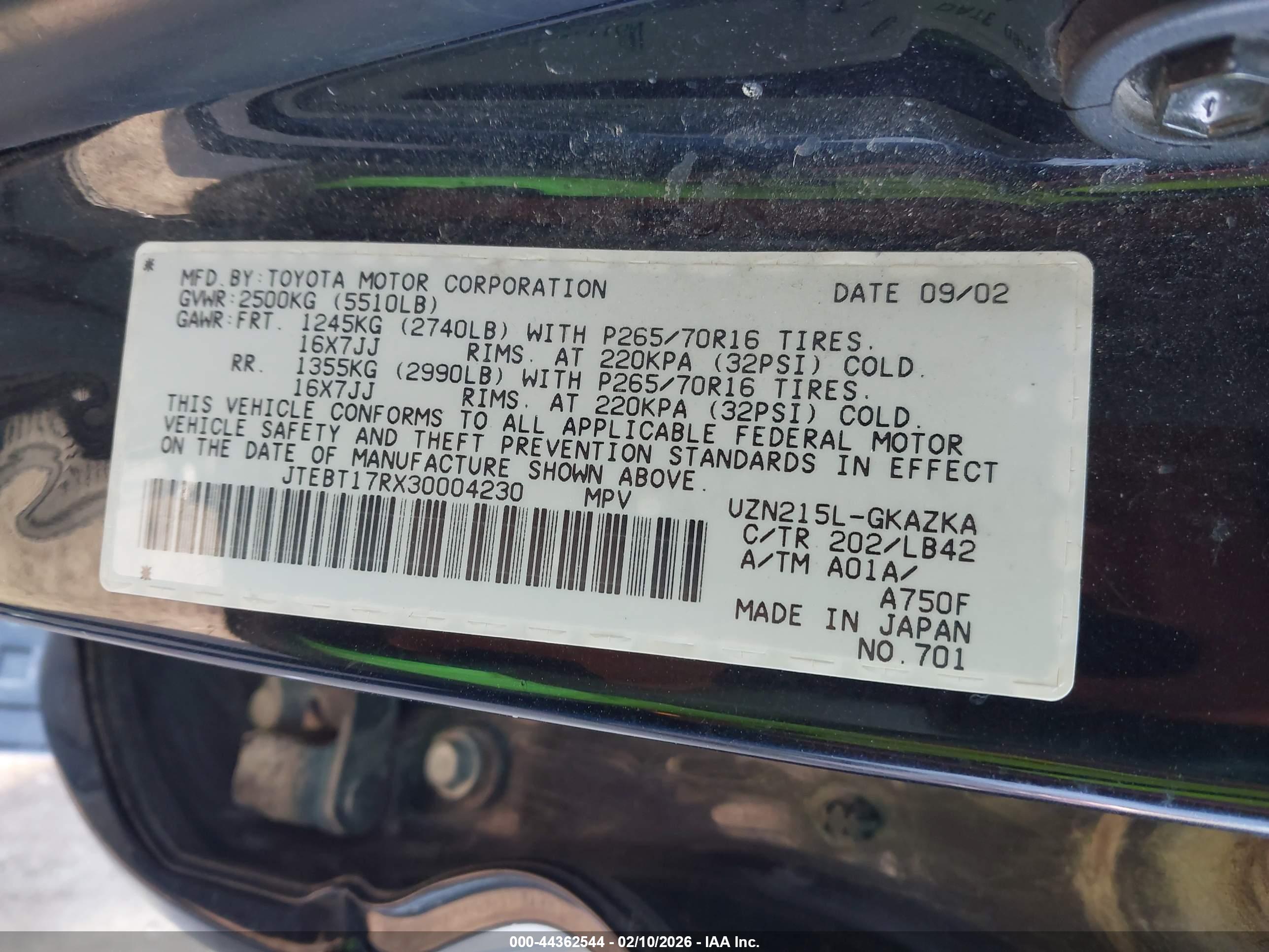TOYOTA 4RUNNER image 9