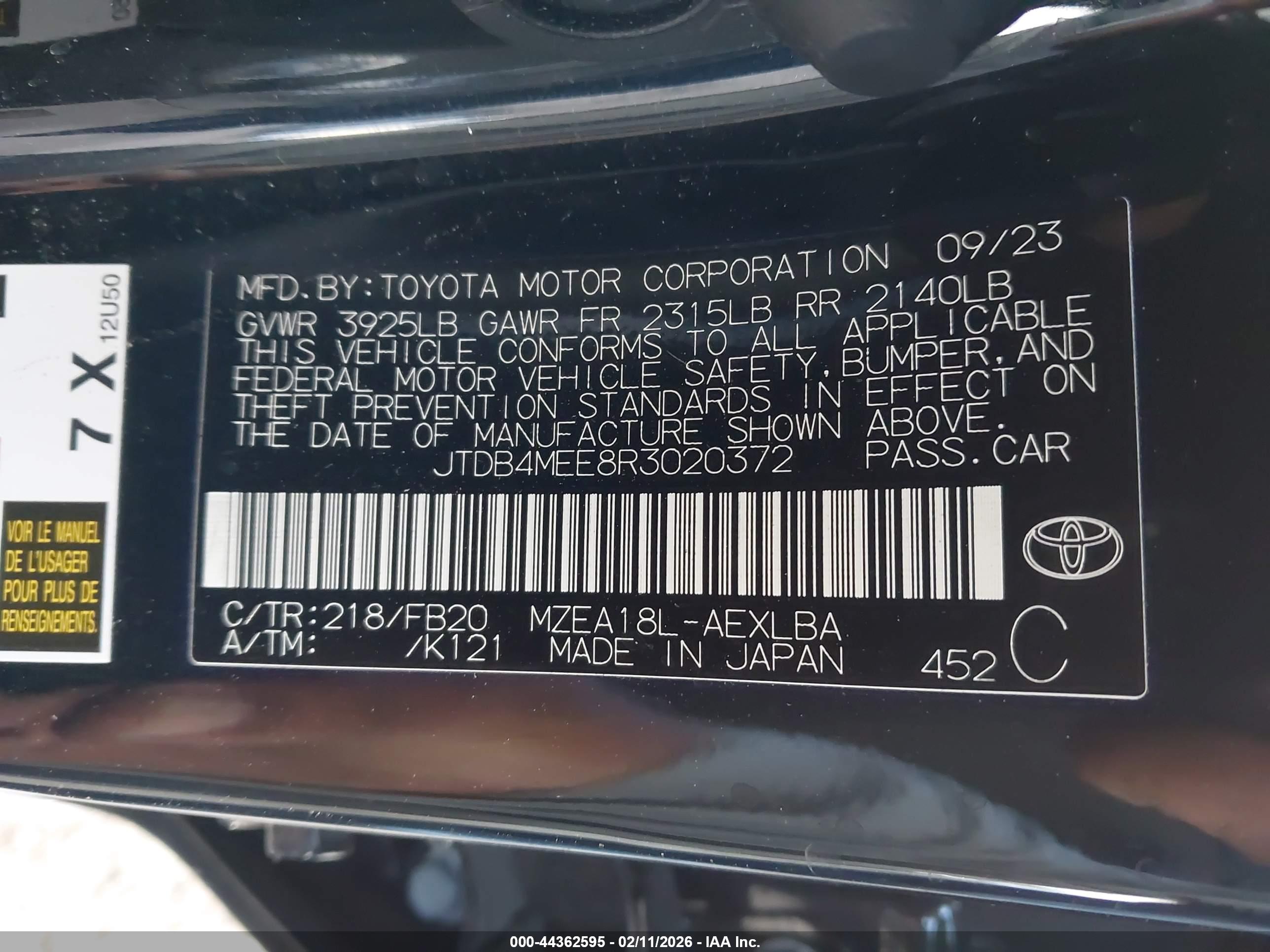 TOYOTA COROLLA image 9