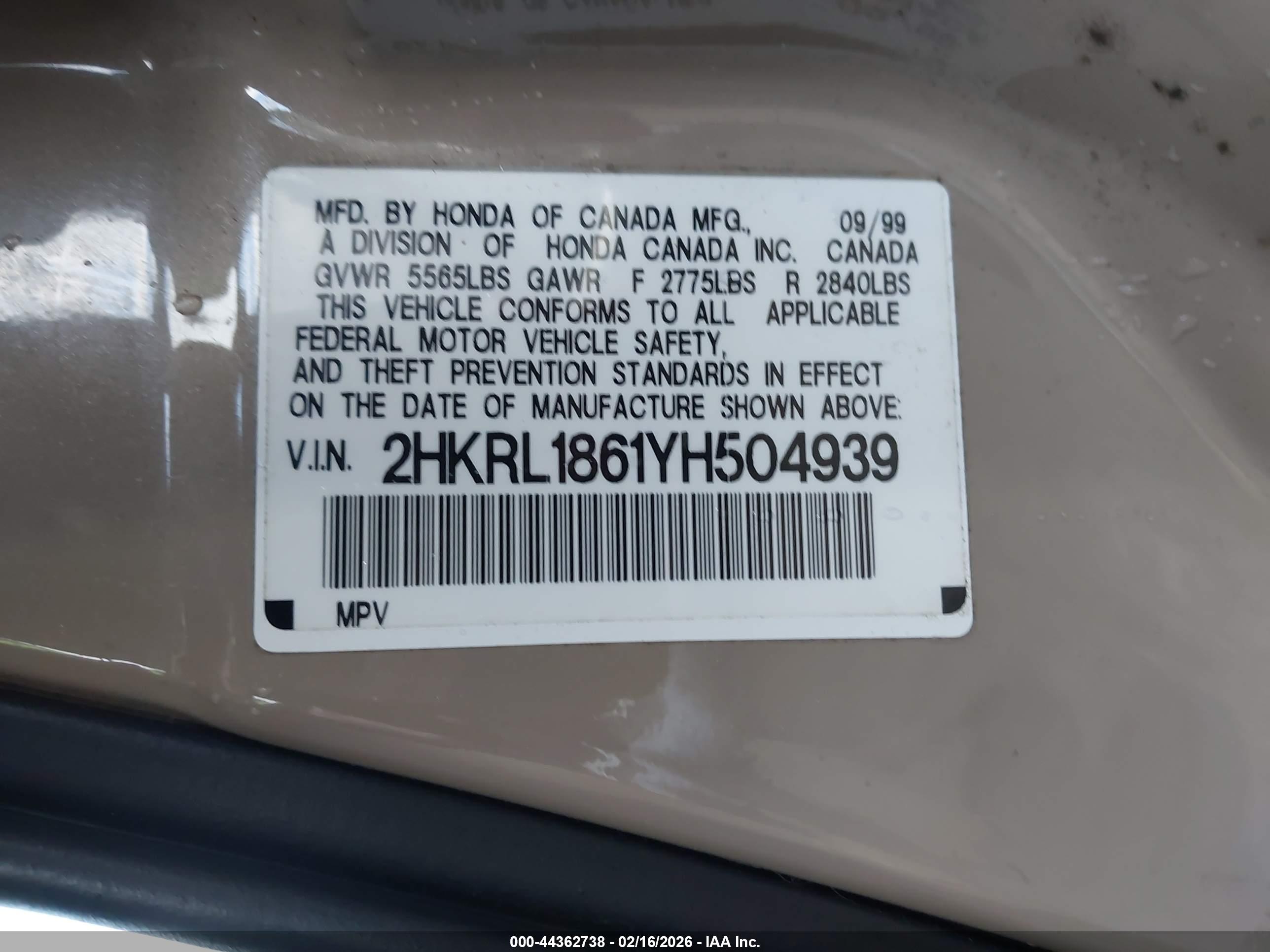 HONDA ODYSSEY image 9