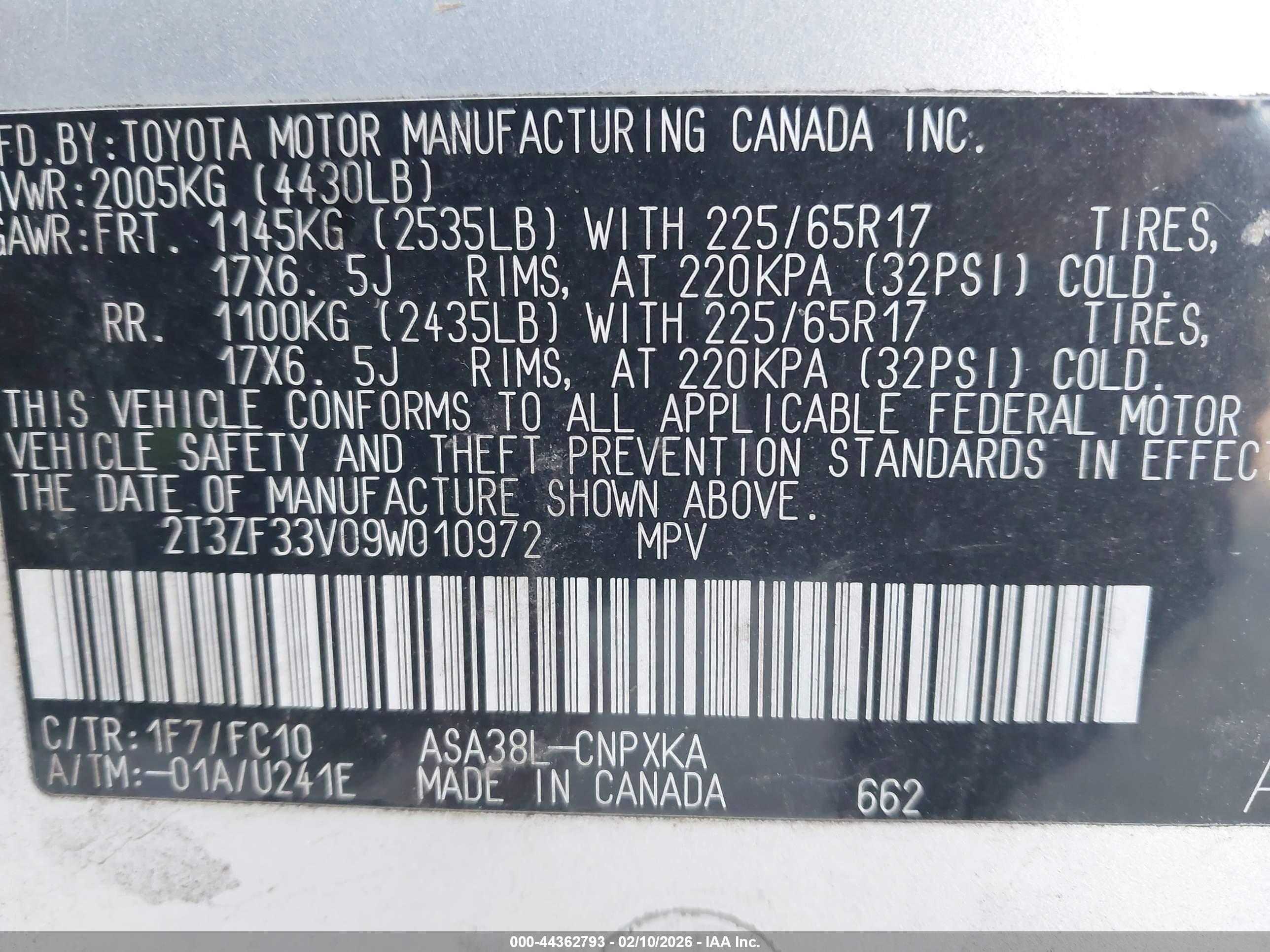 TOYOTA RAV4 image 9