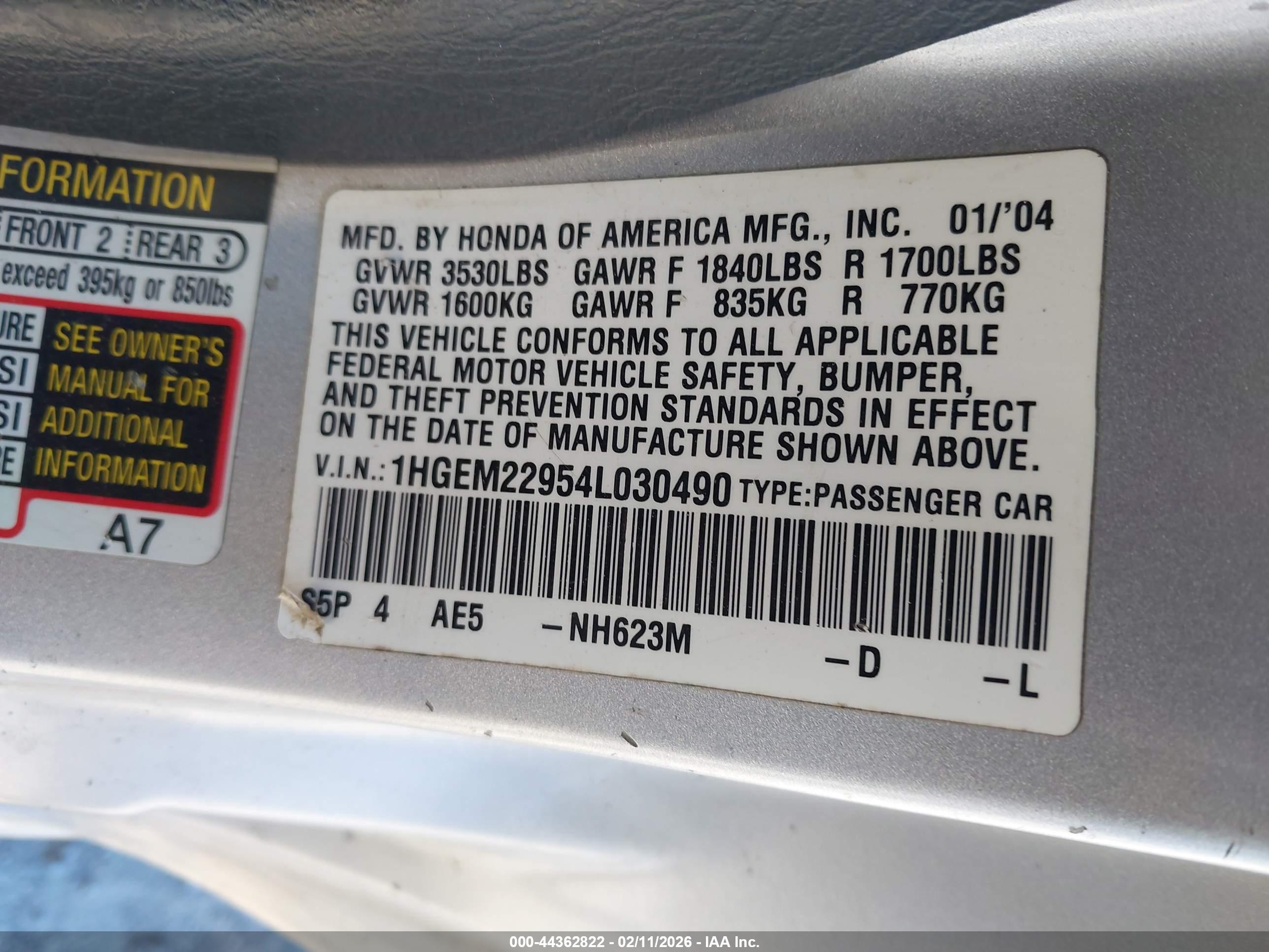 HONDA CIVIC image 9