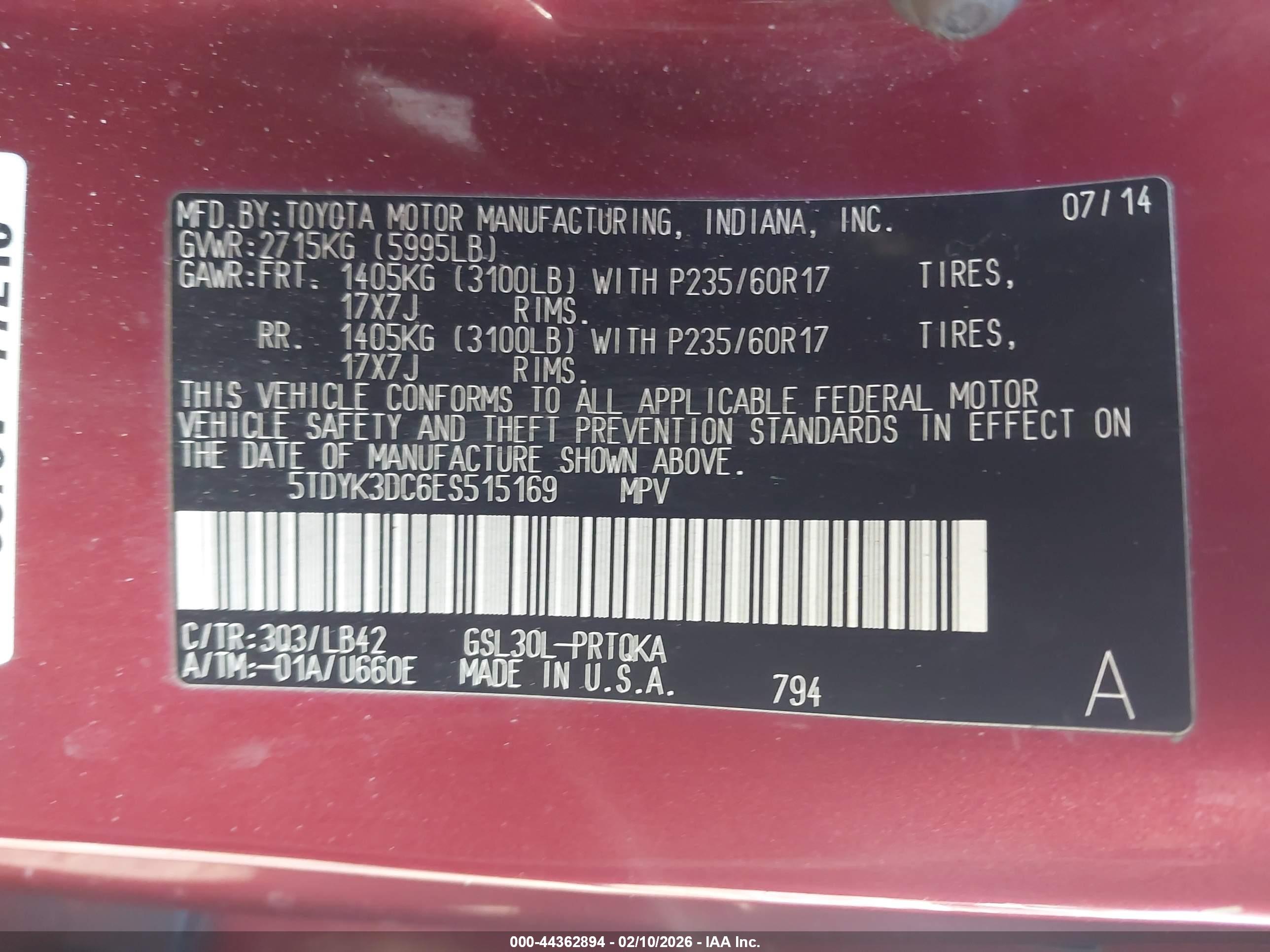 TOYOTA SIENNA image 9
