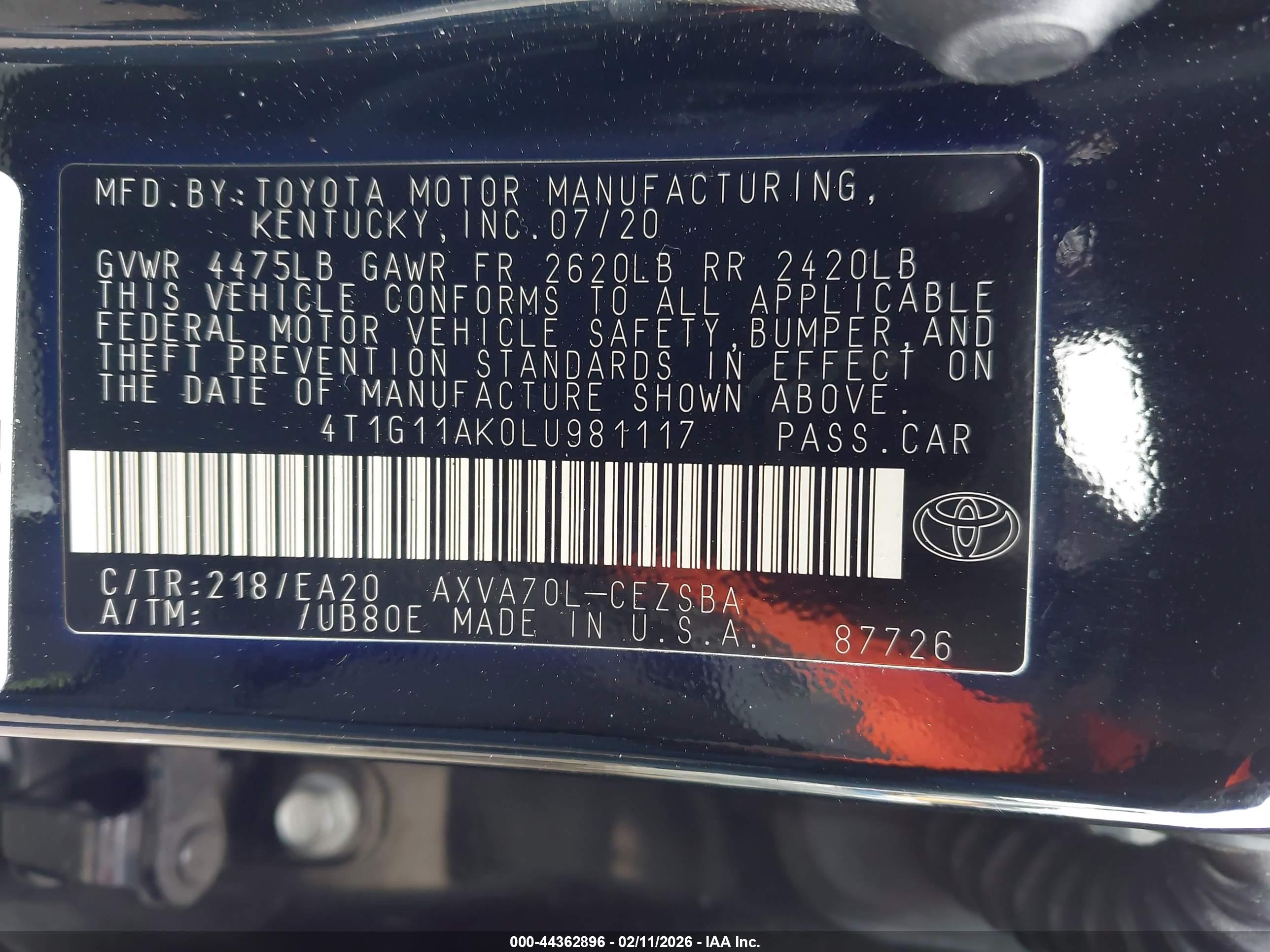 TOYOTA CAMRY image 9