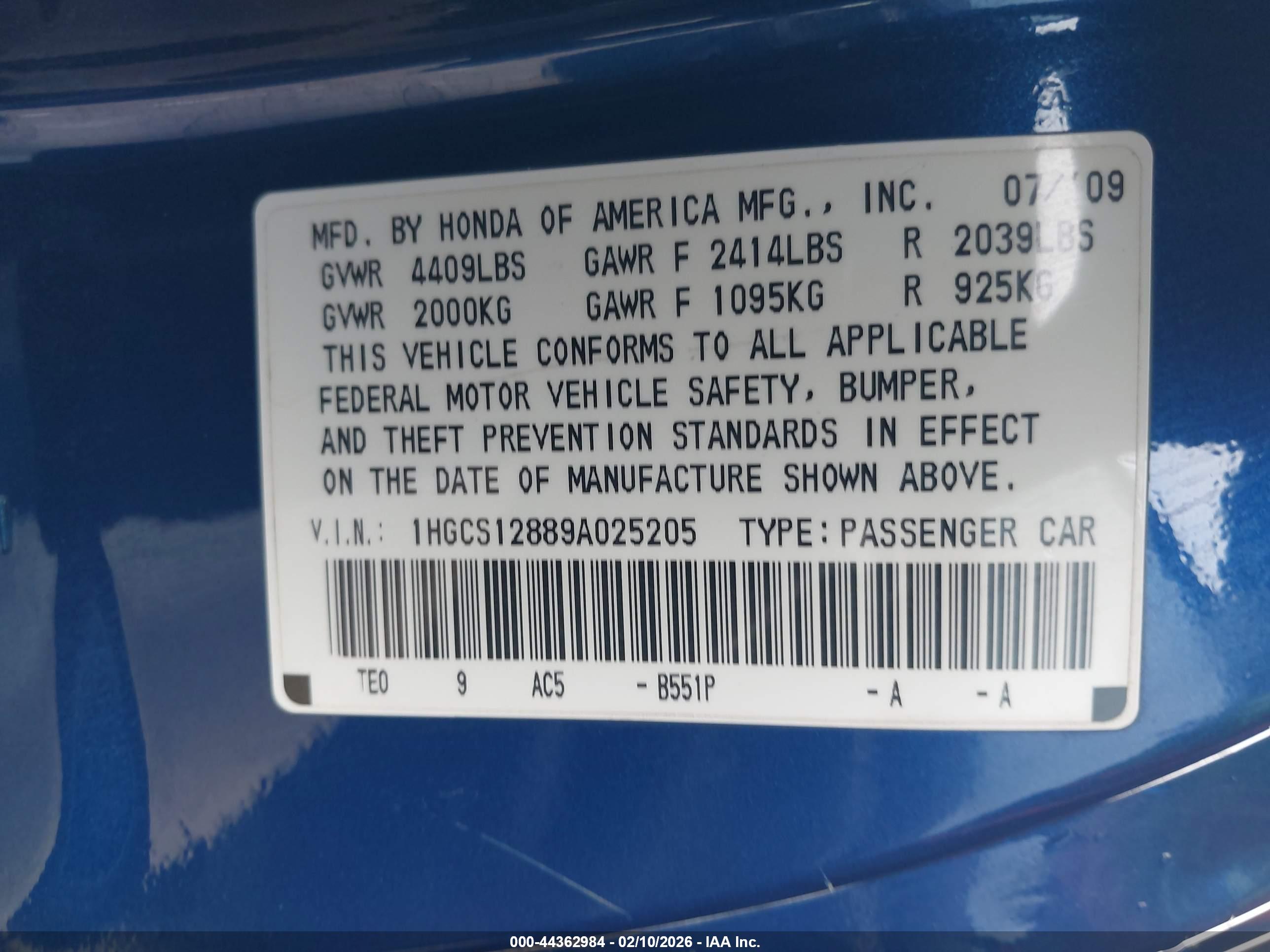 HONDA ACCORD image 9