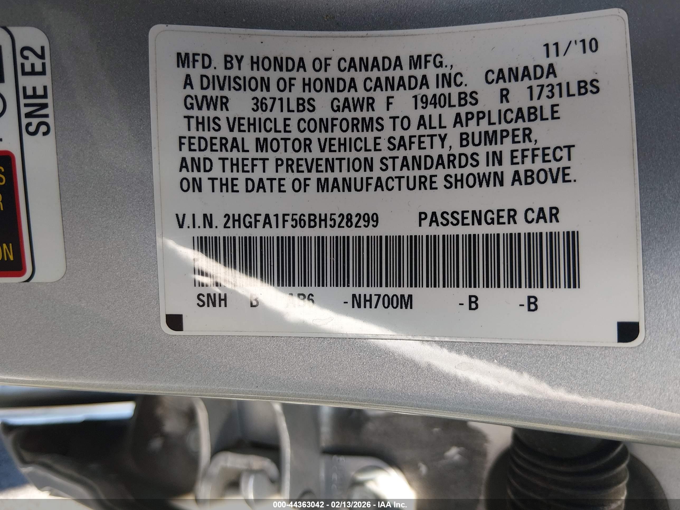 HONDA CIVIC image 9