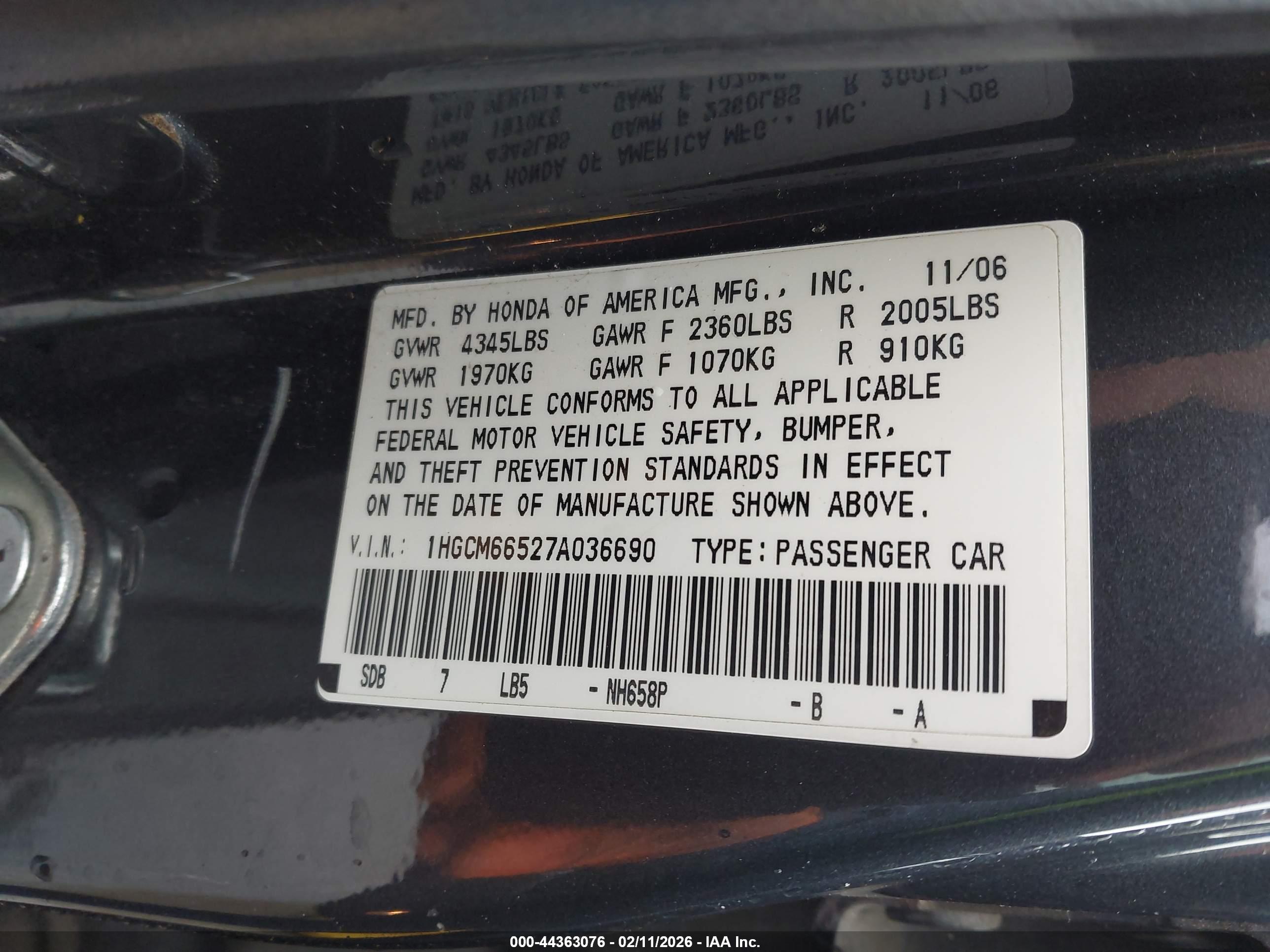 HONDA ACCORD image 9