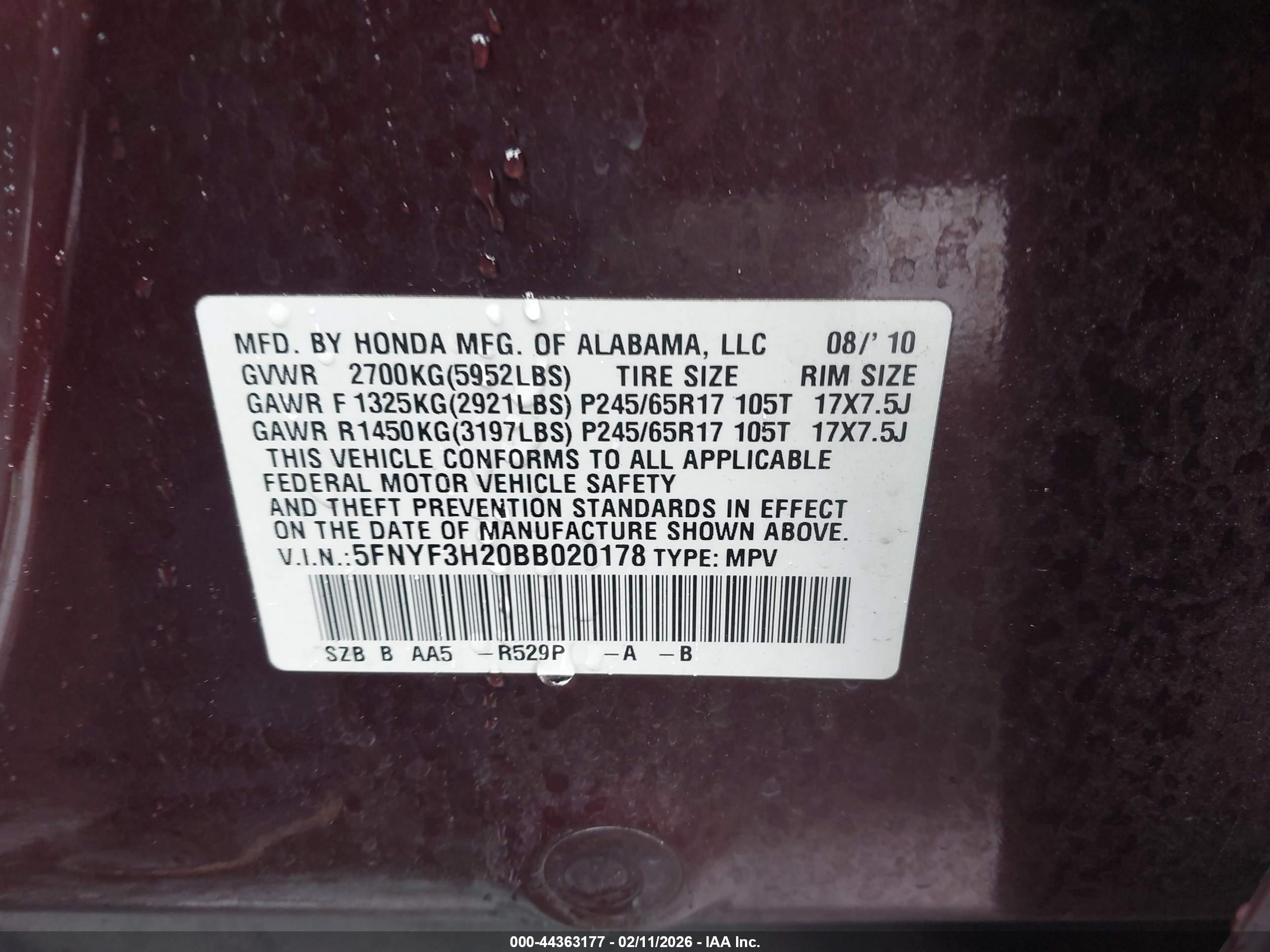 HONDA PILOT image 9