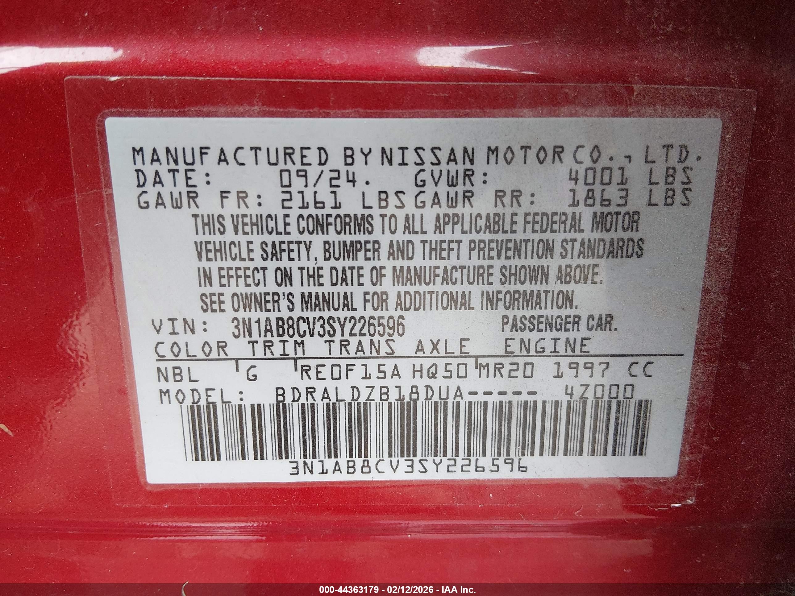 NISSAN SENTRA image 9