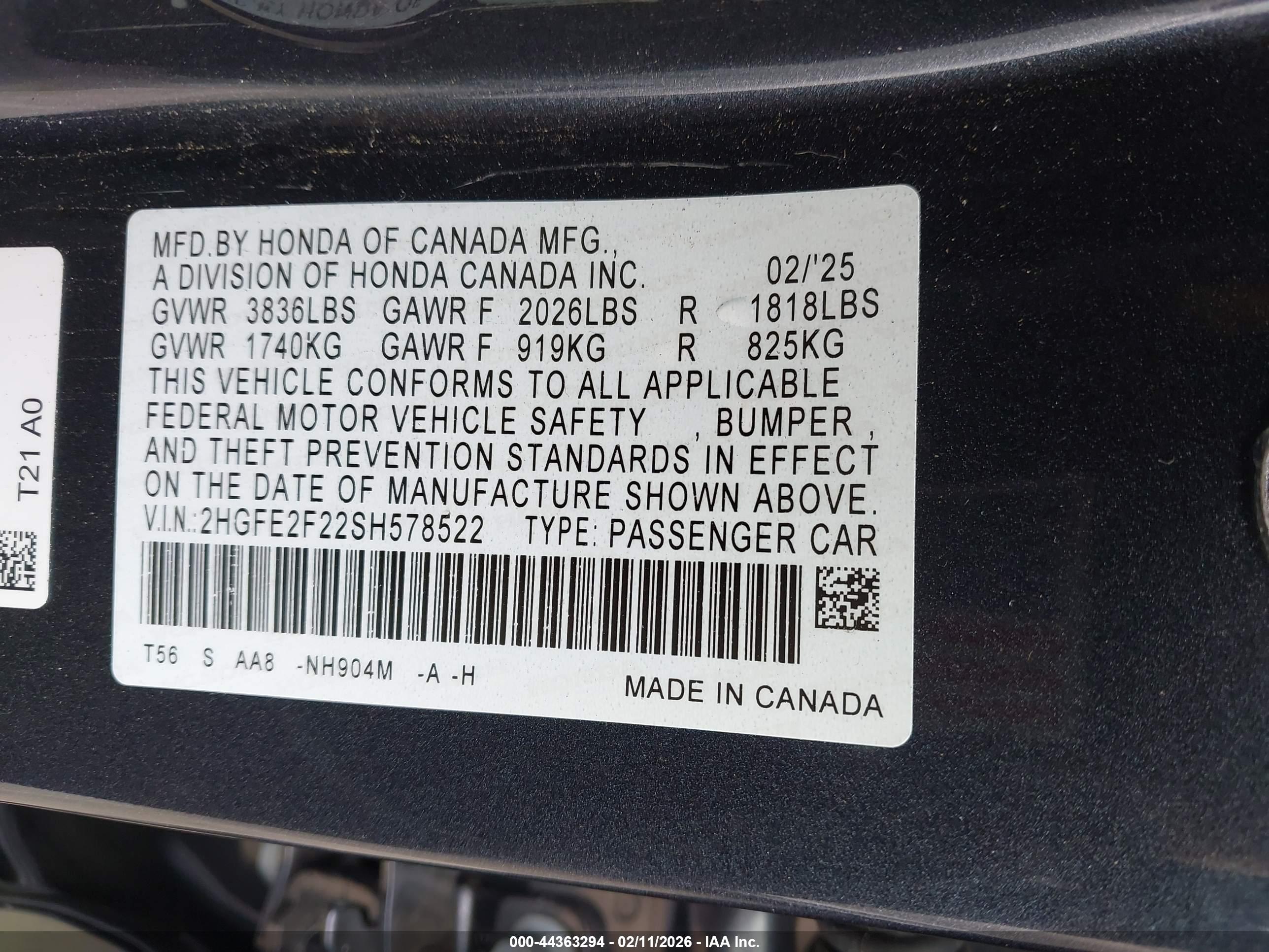 HONDA CIVIC image 11