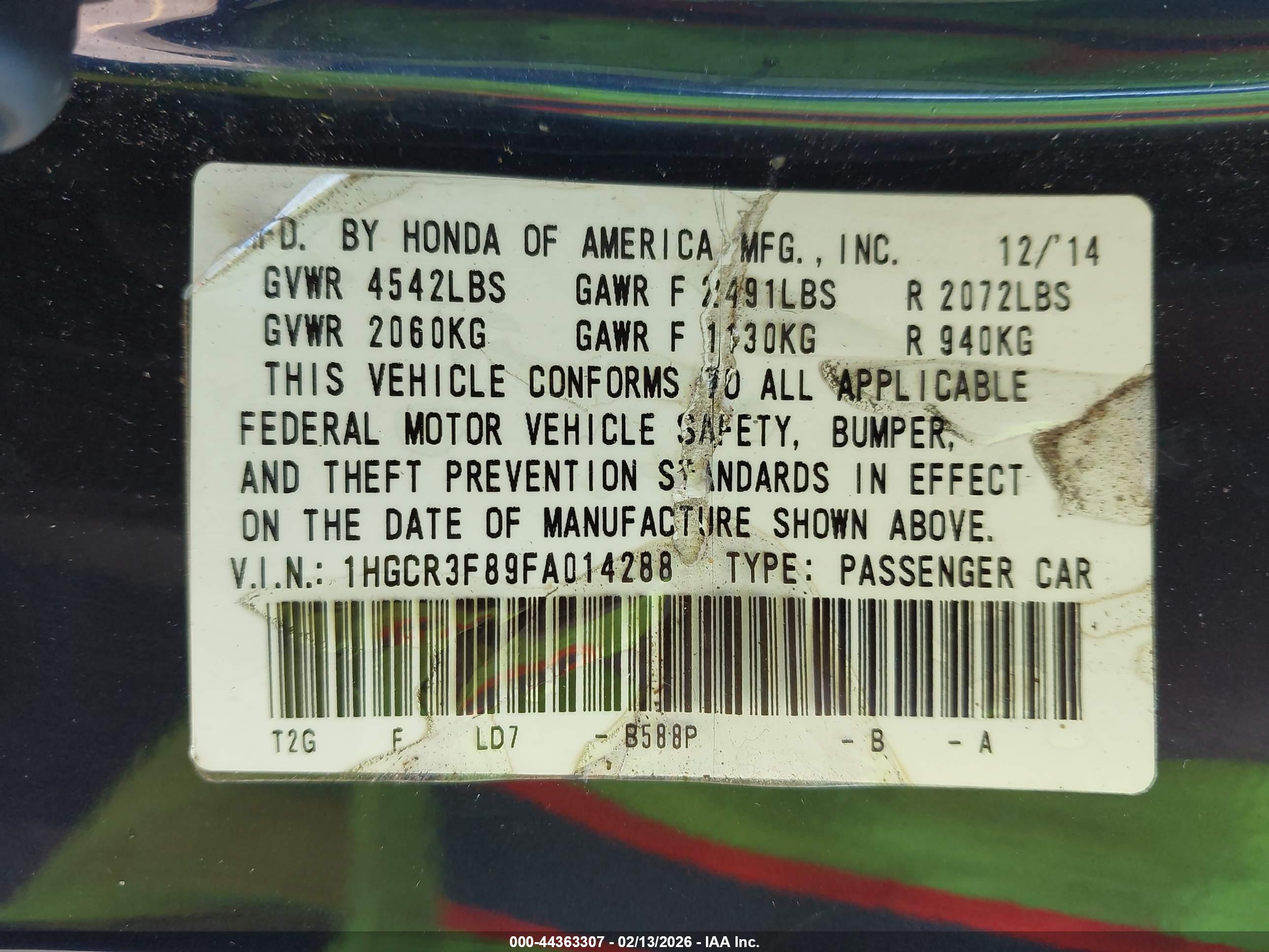 HONDA ACCORD image 9