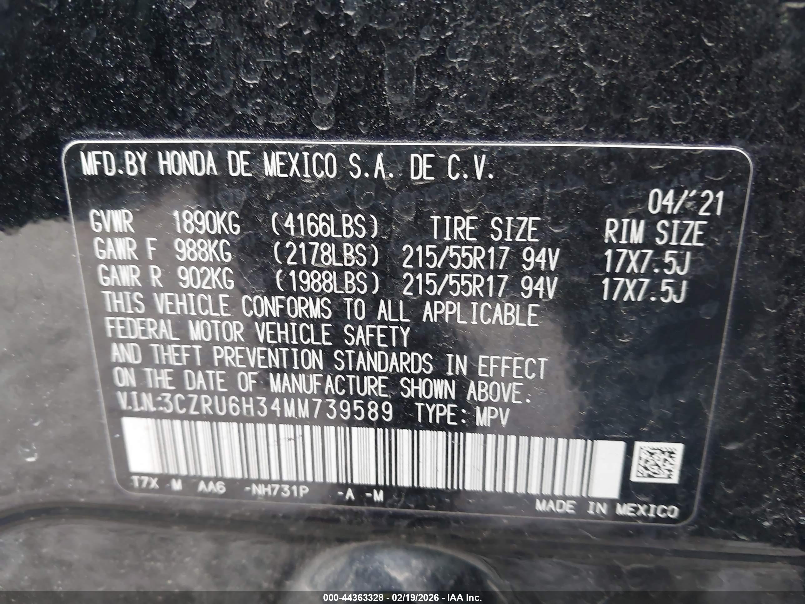 HONDA HR-V image 9