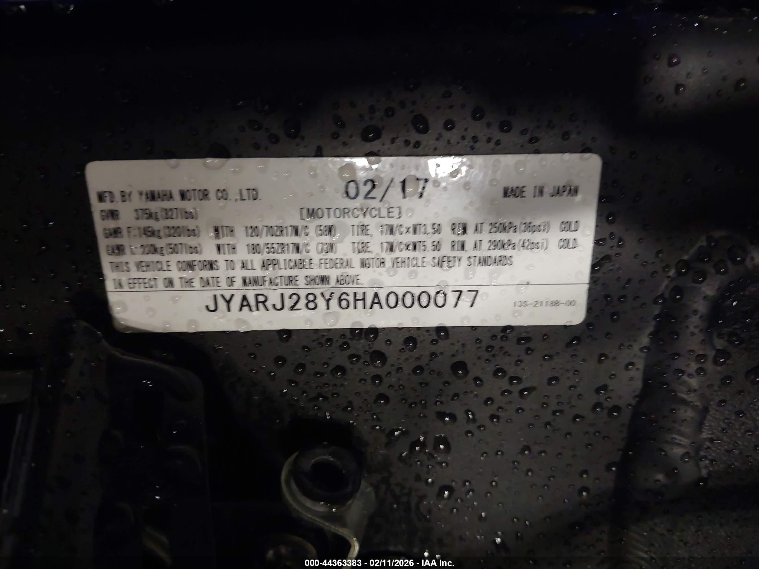 YAMAHA YZFR6 image 10