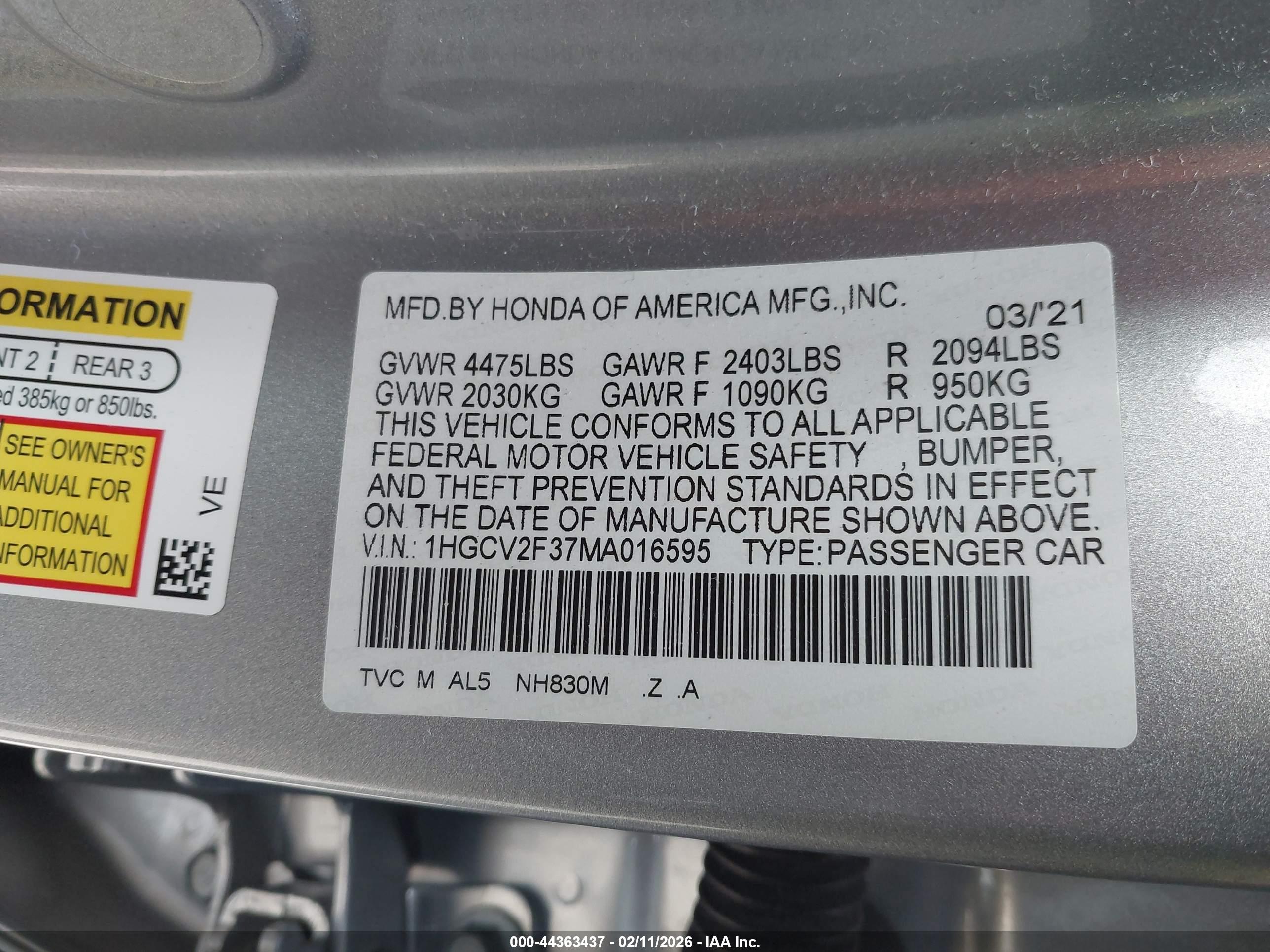 HONDA ACCORD image 9