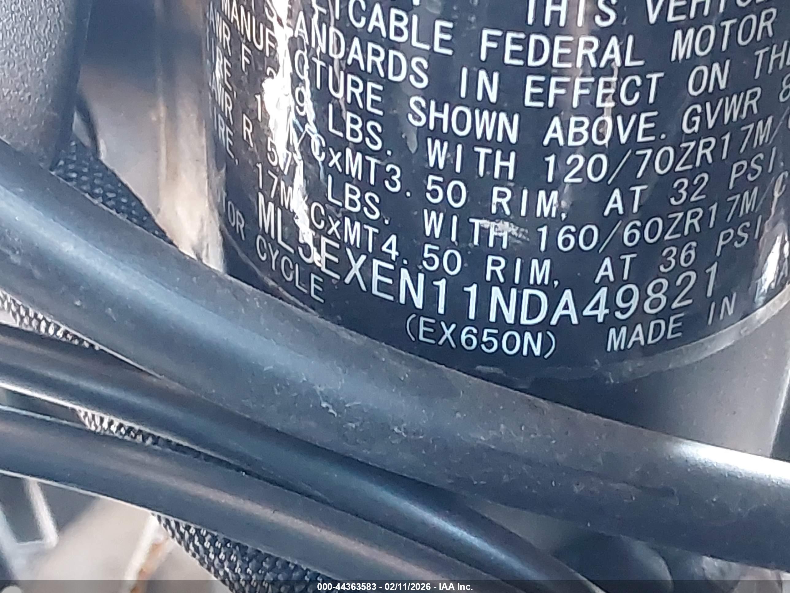 KAWASAKI EX650 image 10