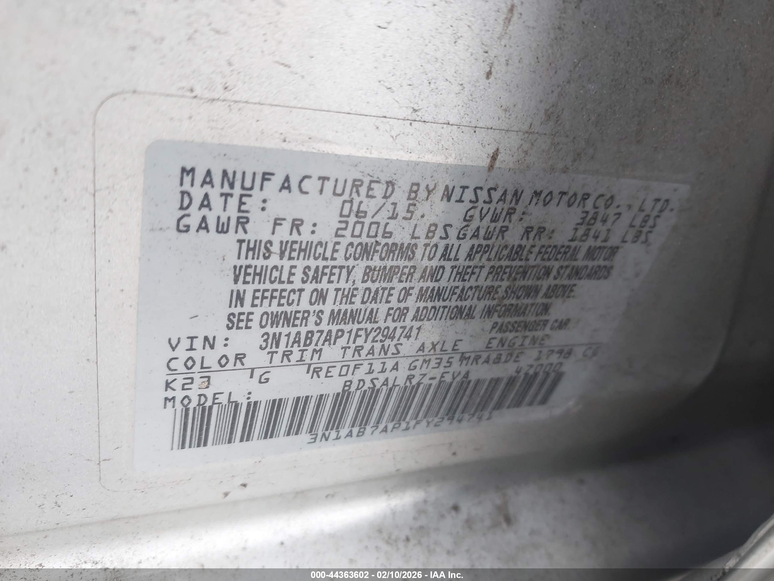 NISSAN SENTRA image 9