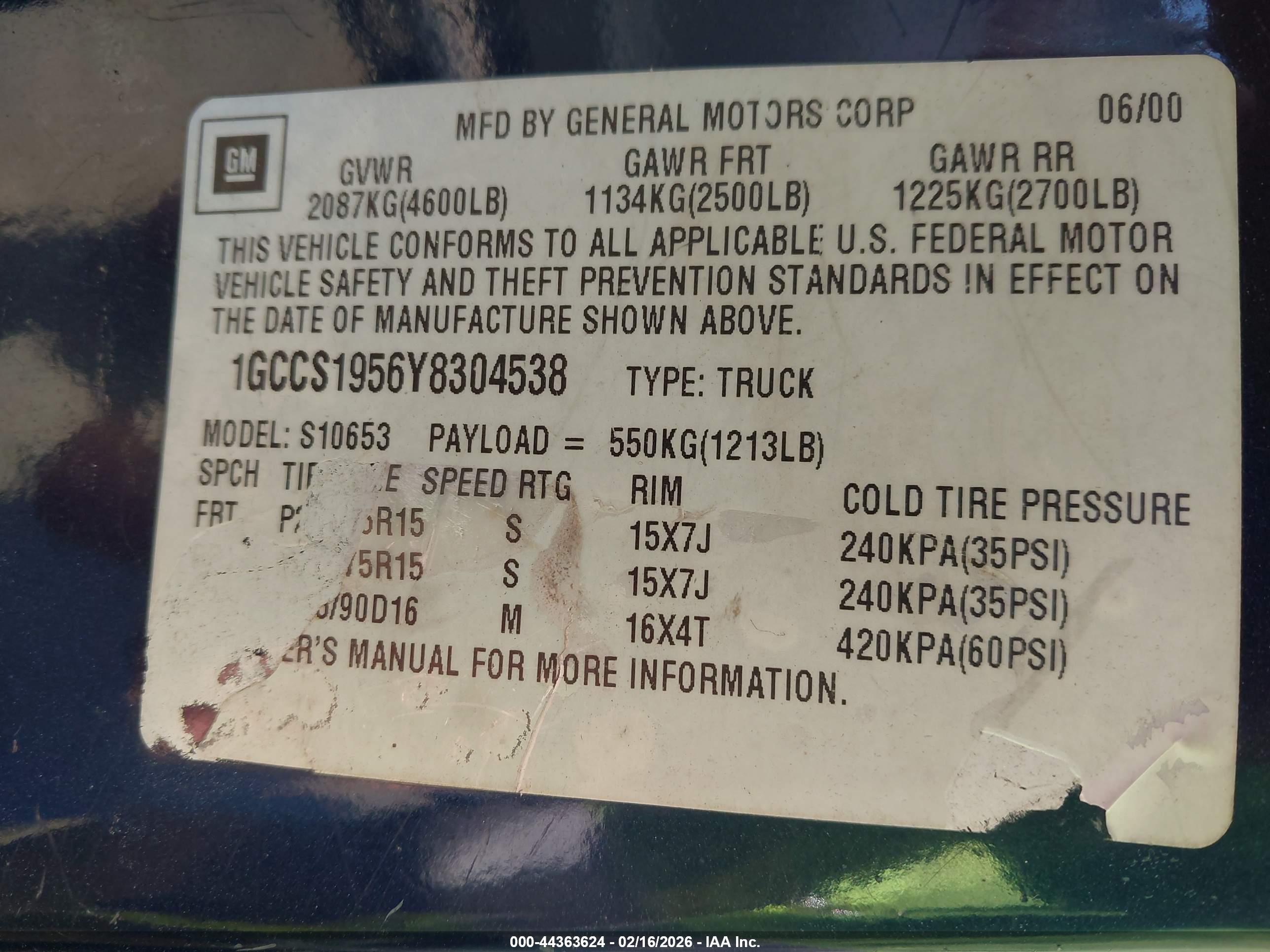 CHEVROLET S-10 image 9
