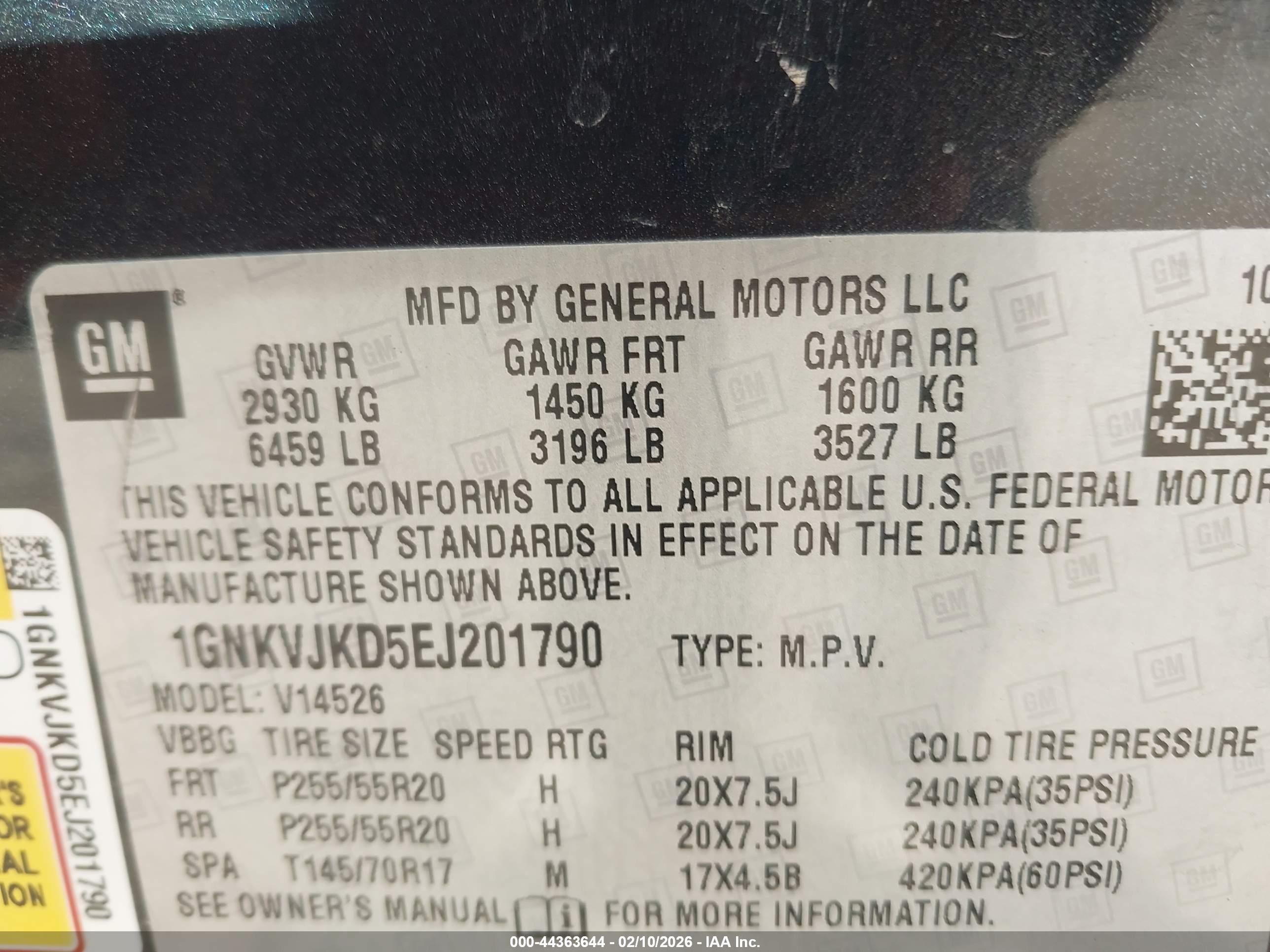 CHEVROLET TRAVERSE image 9