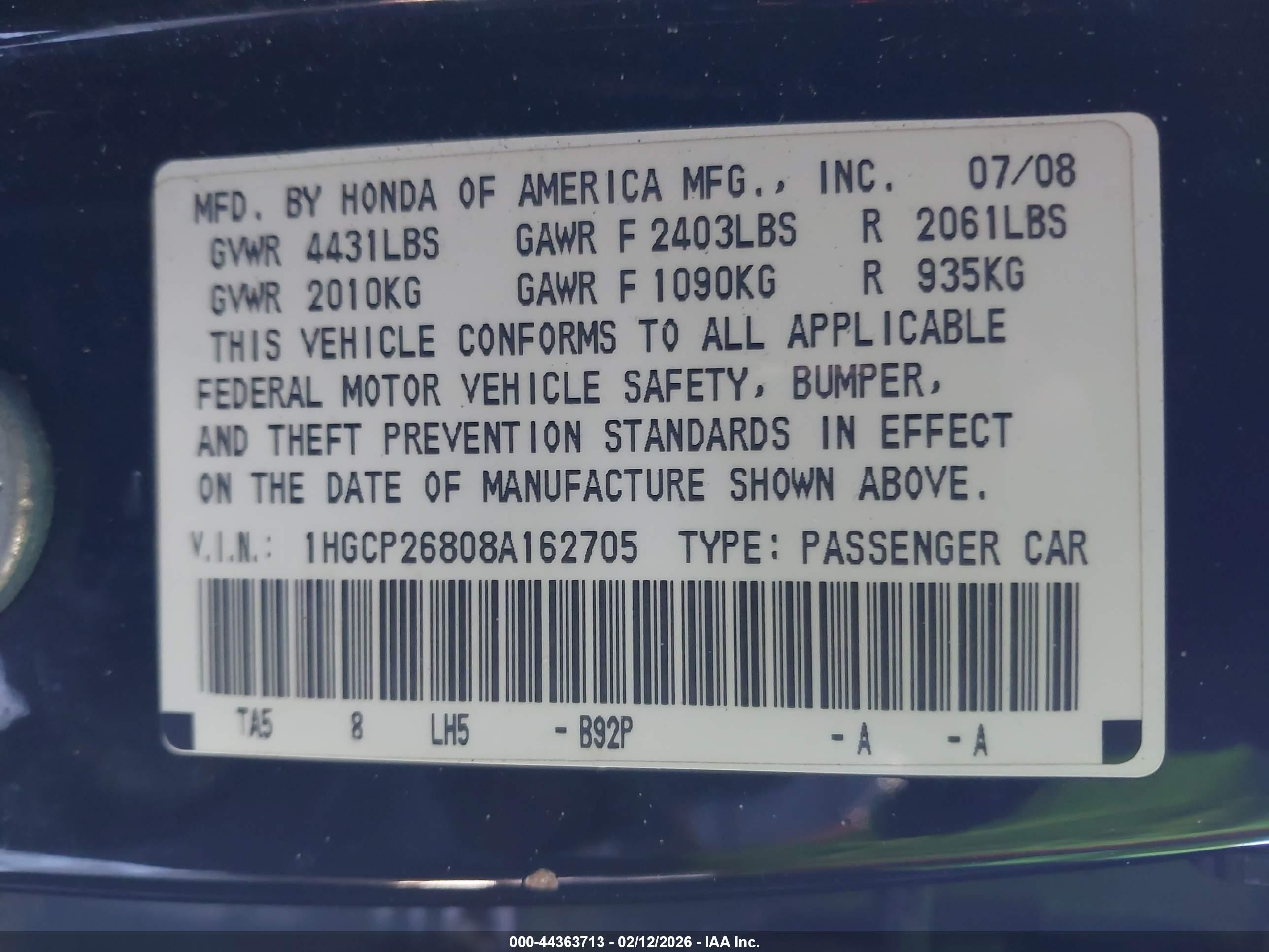 HONDA ACCORD image 9