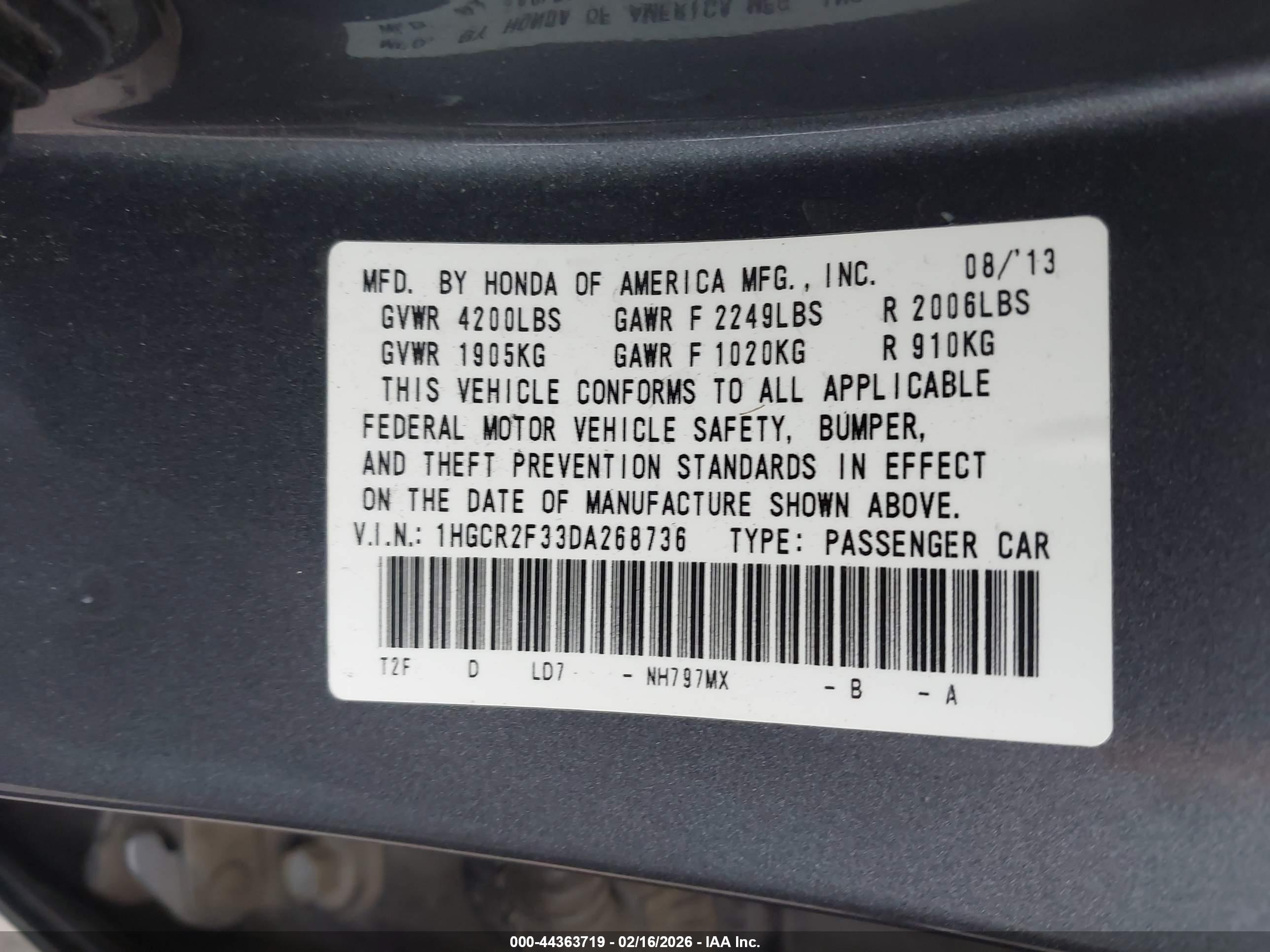 HONDA ACCORD image 9