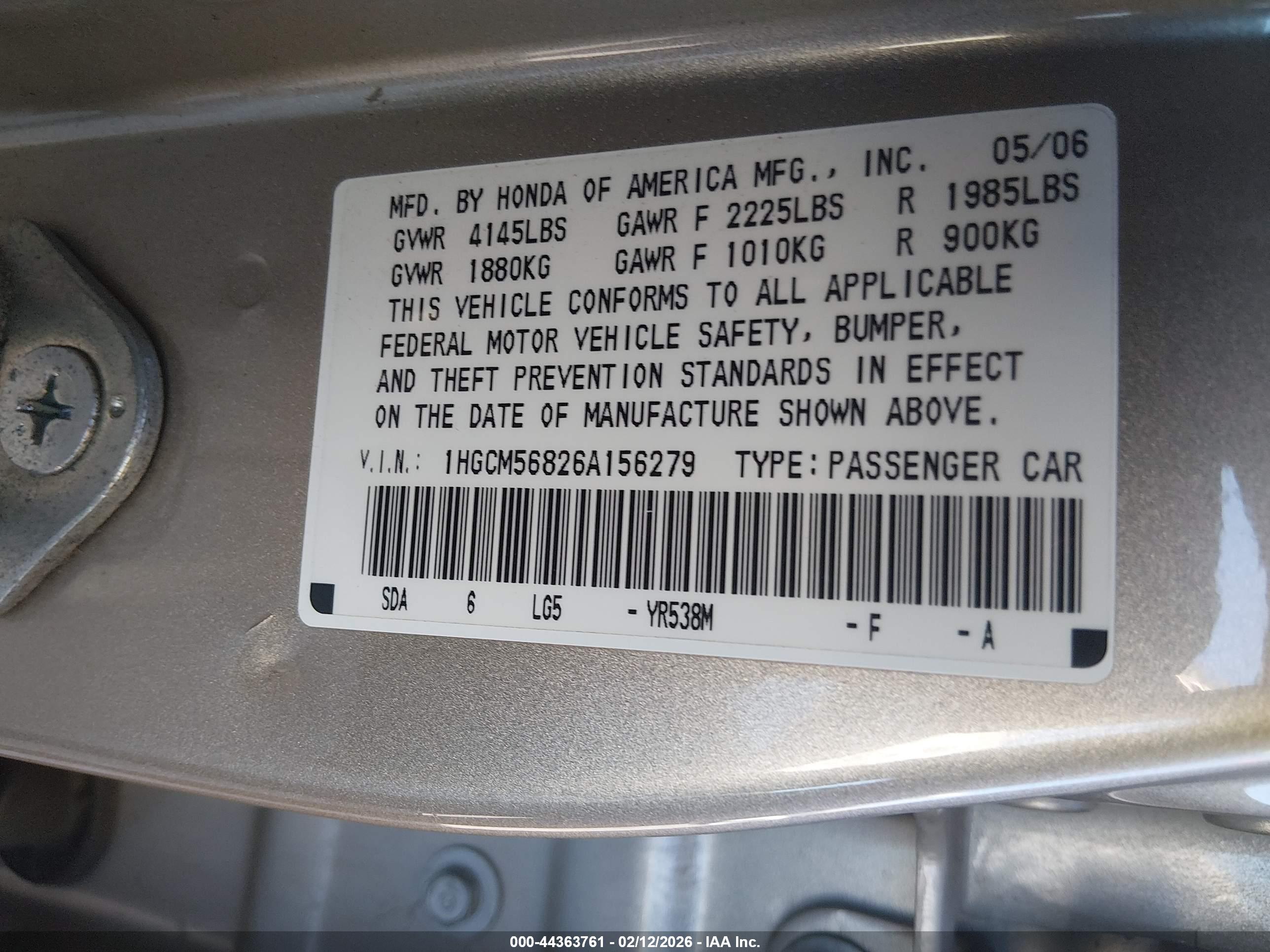 HONDA ACCORD image 9