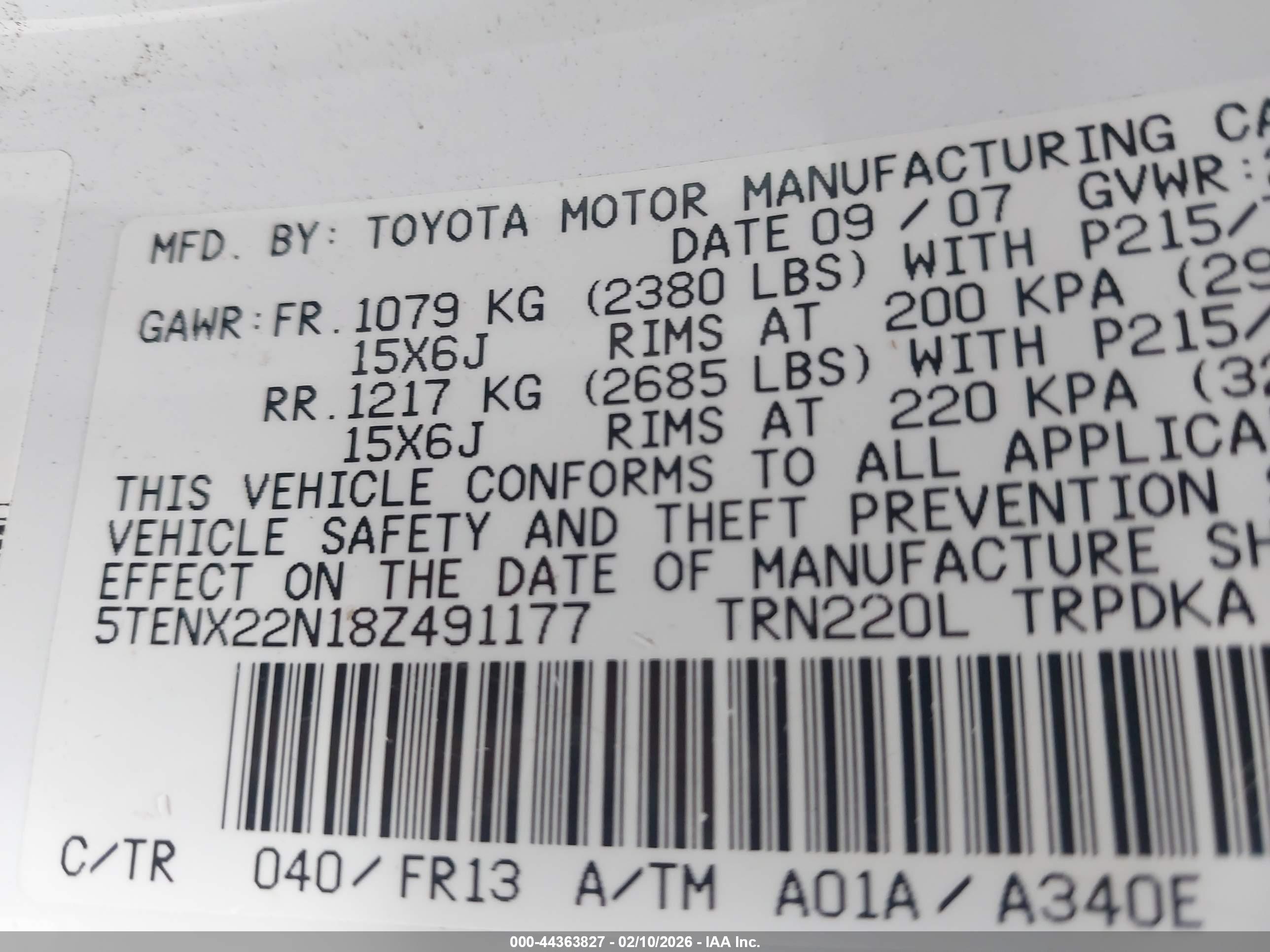 TOYOTA TACOMA image 9