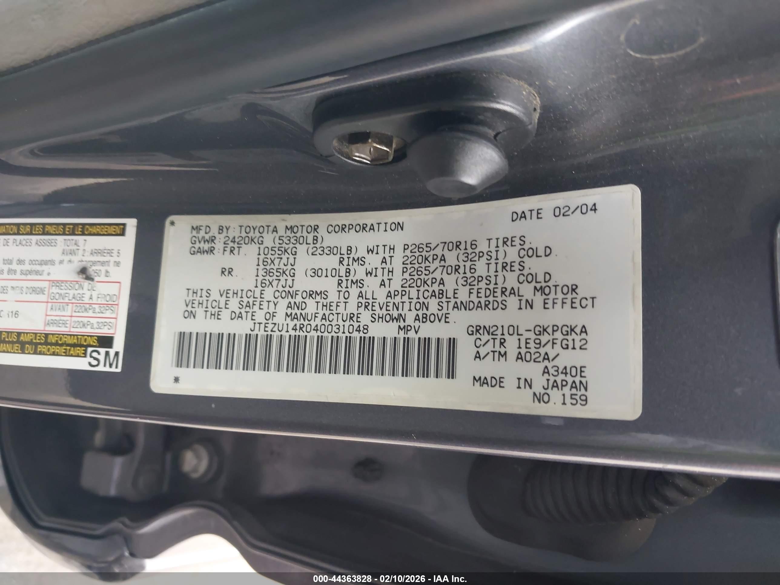 TOYOTA 4RUNNER image 9
