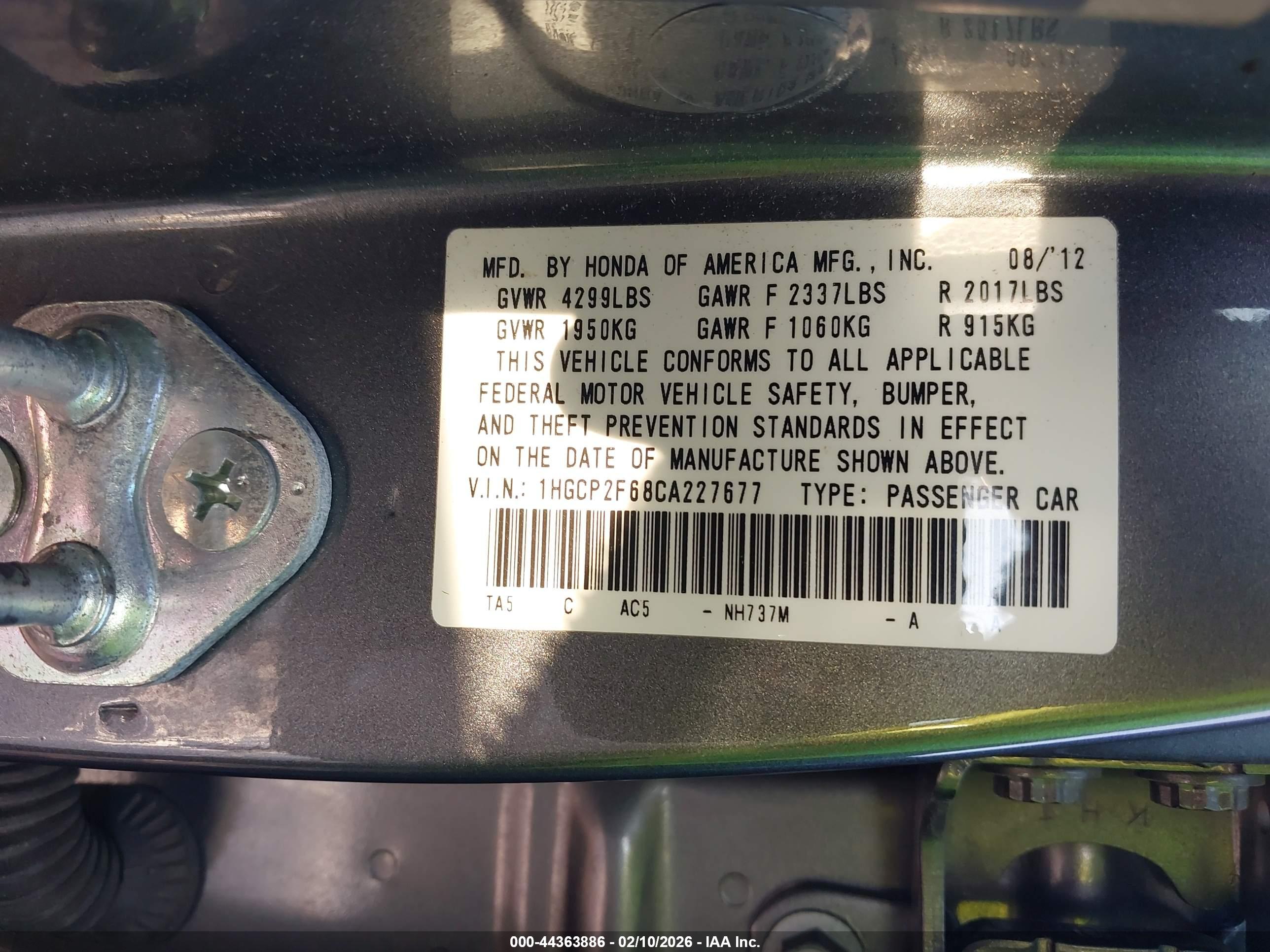 HONDA ACCORD image 9