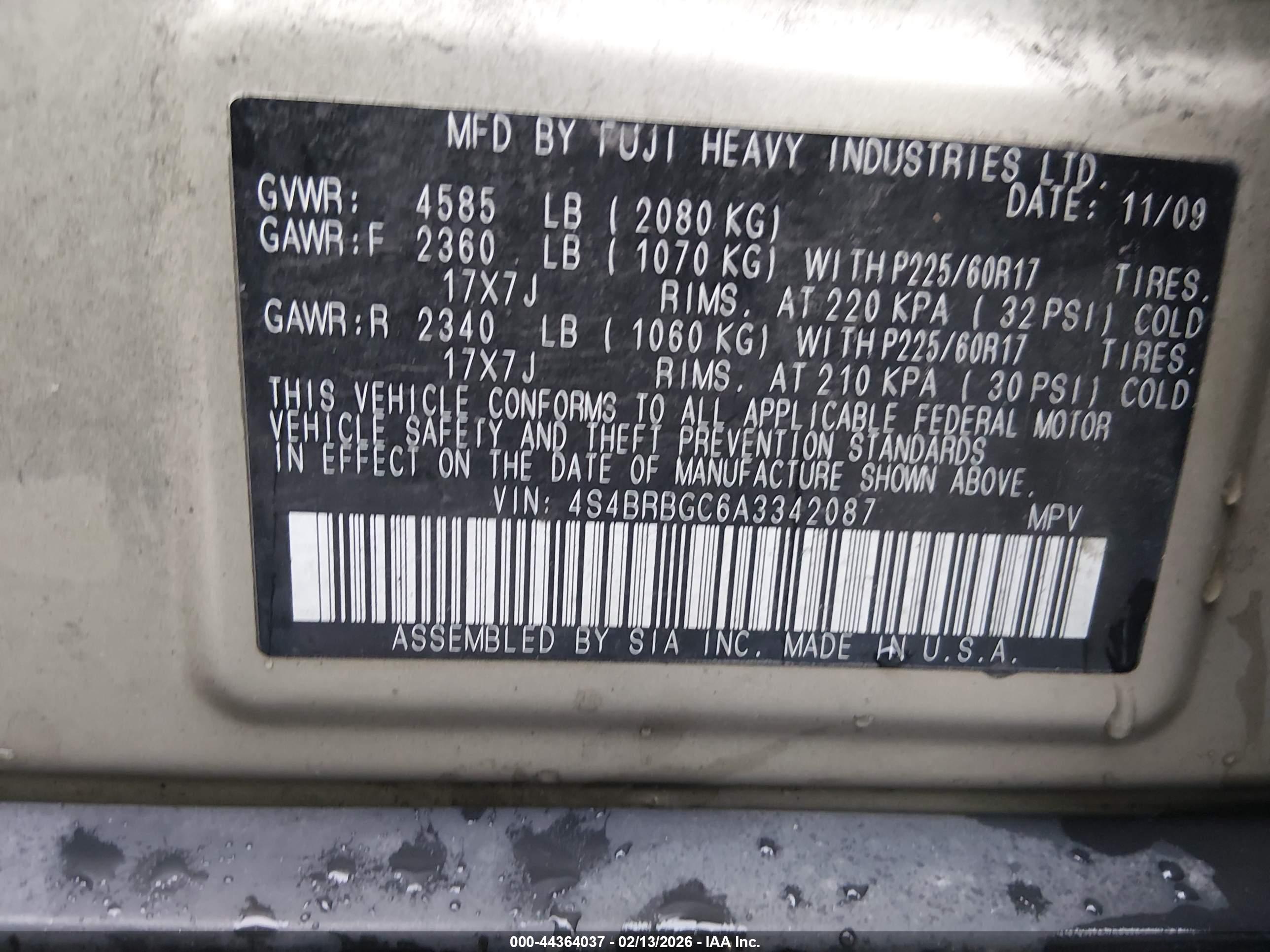 SUBARU OUTBACK image 9