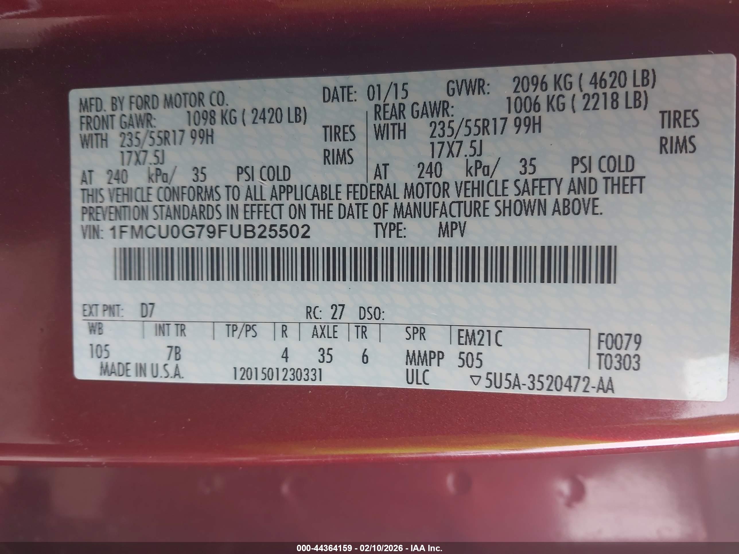FORD ESCAPE image 9