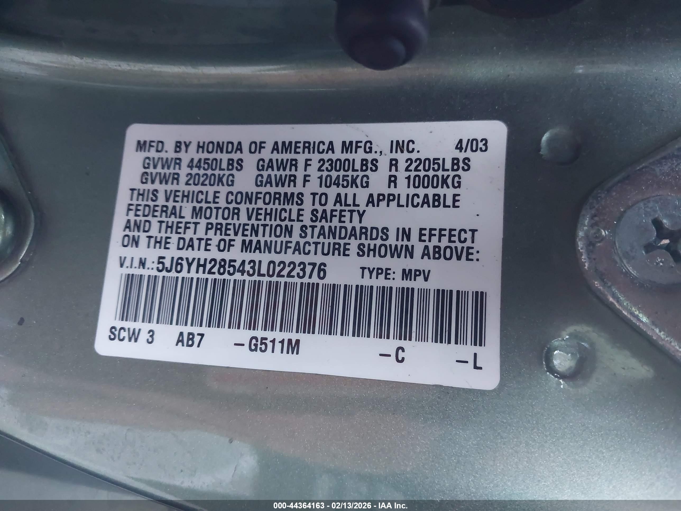 HONDA ELEMENT image 9